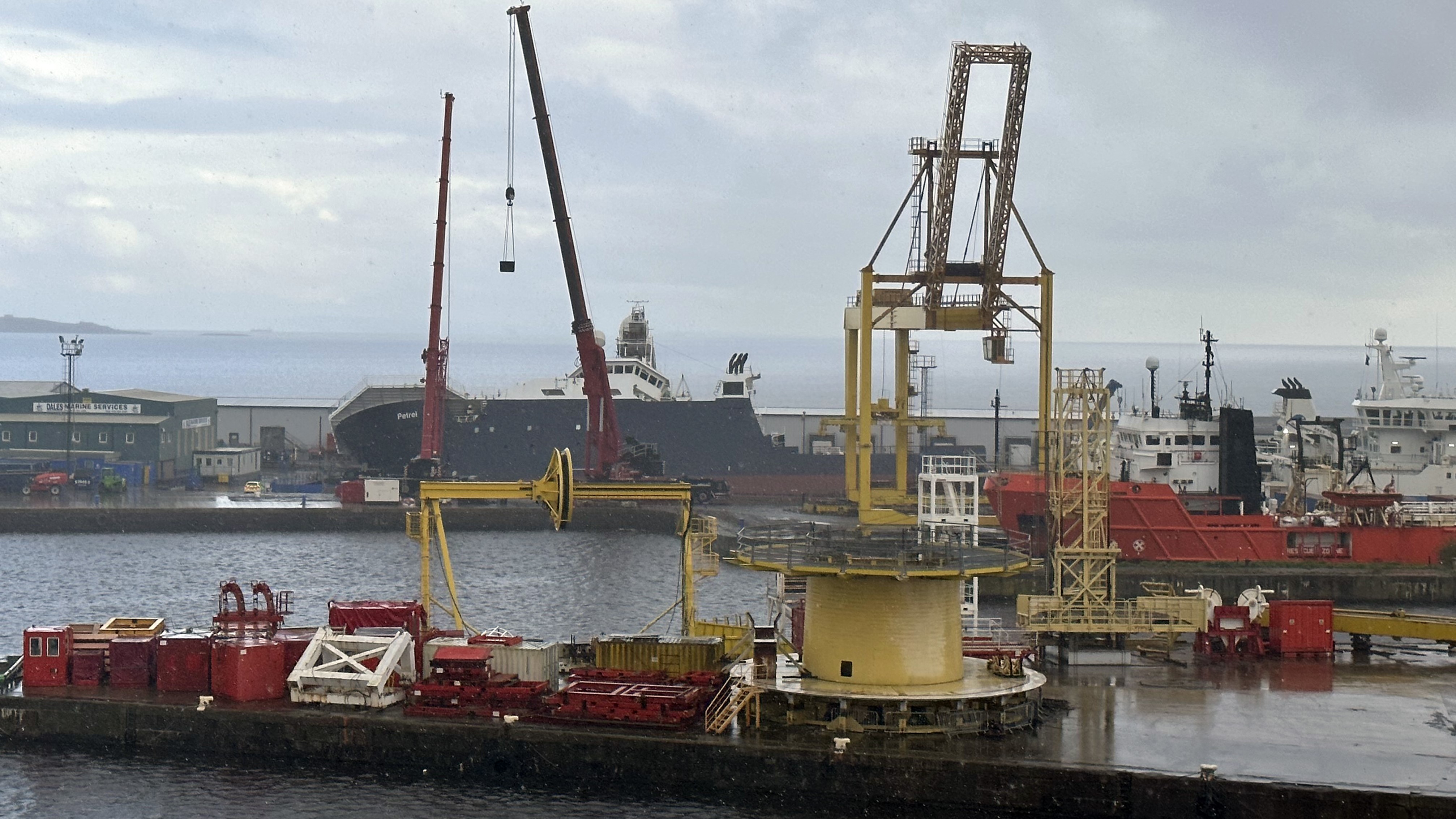 A view of the ship Petrel at Imperial Dock in Leith, Edinburgh, which became dislodged from its holding in March 14042023 NO REUSE CREDIT PA WIRE, PA IMAGES.jpg