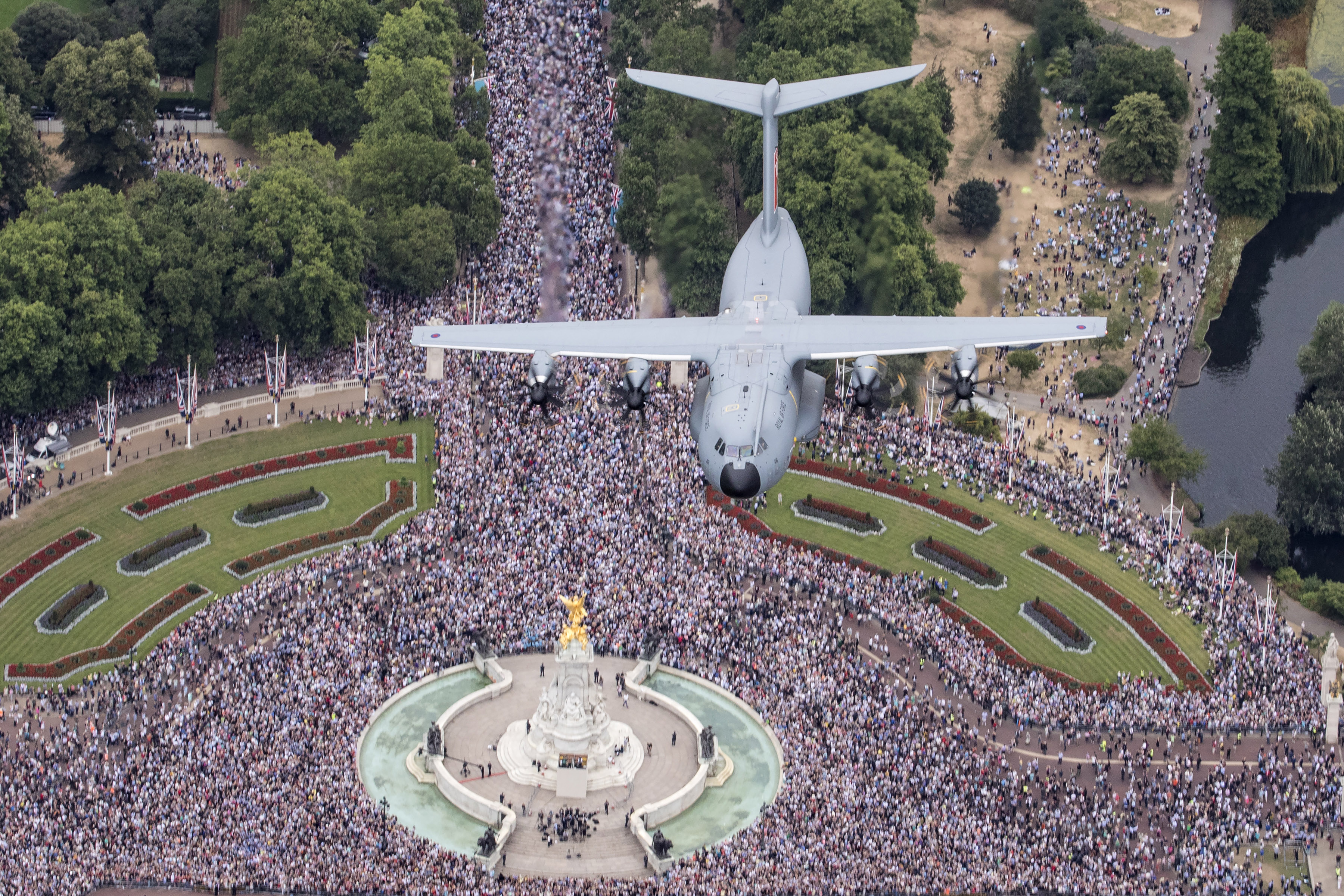 A-400 Atlas during RAF 100 flypast