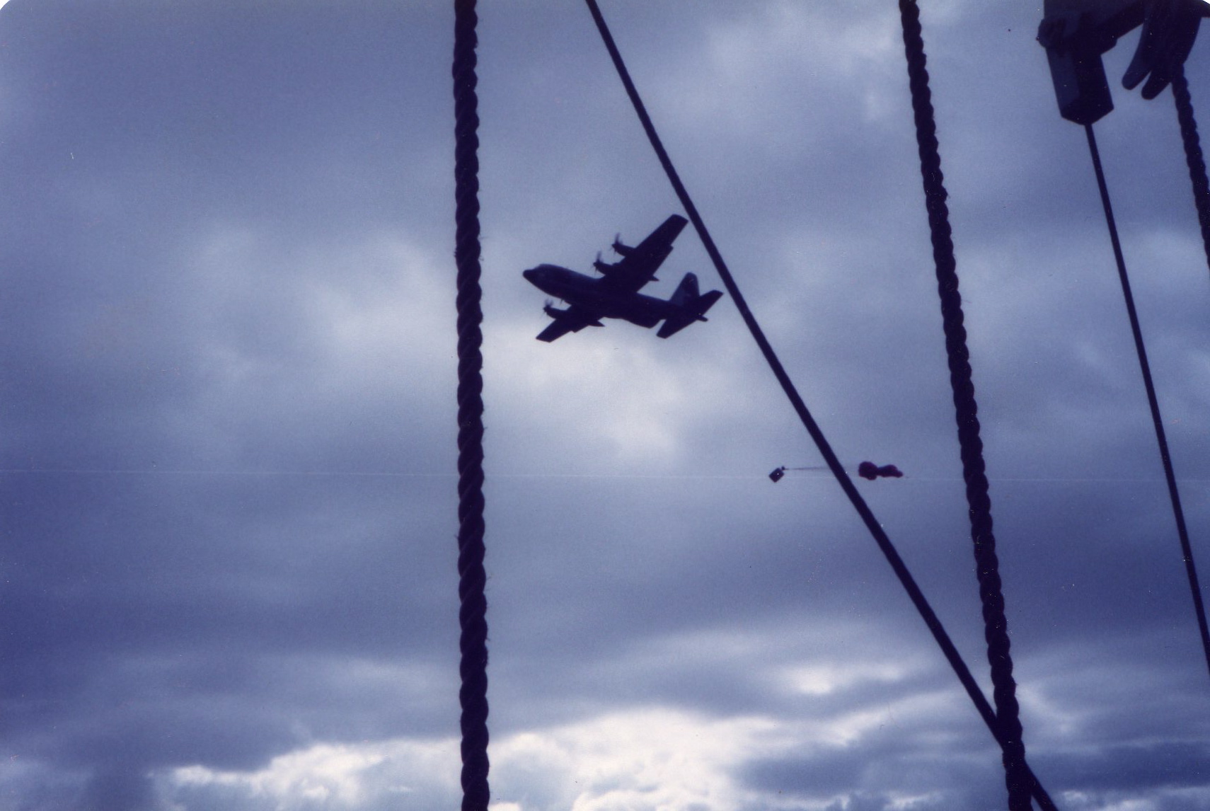 Resupply at sea for the task force. Credit: Kevin Lambert.