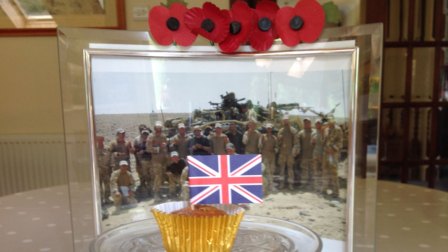 A framed image of some recipients of the buns of mass production CREDIT Louise Bennet