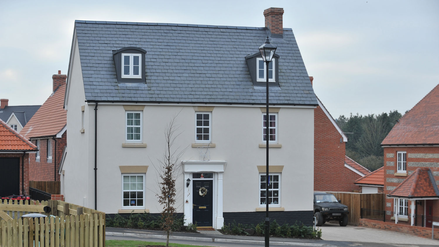 A service married quarters house MOD housing development in Wiltshire Canadian Estate Picture © Crown Copyright