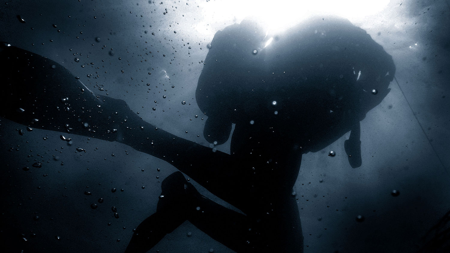 A trainee Royal Navy diver at Horsea Island, Portsmouth in 2008 CREDIT Crown Copyright