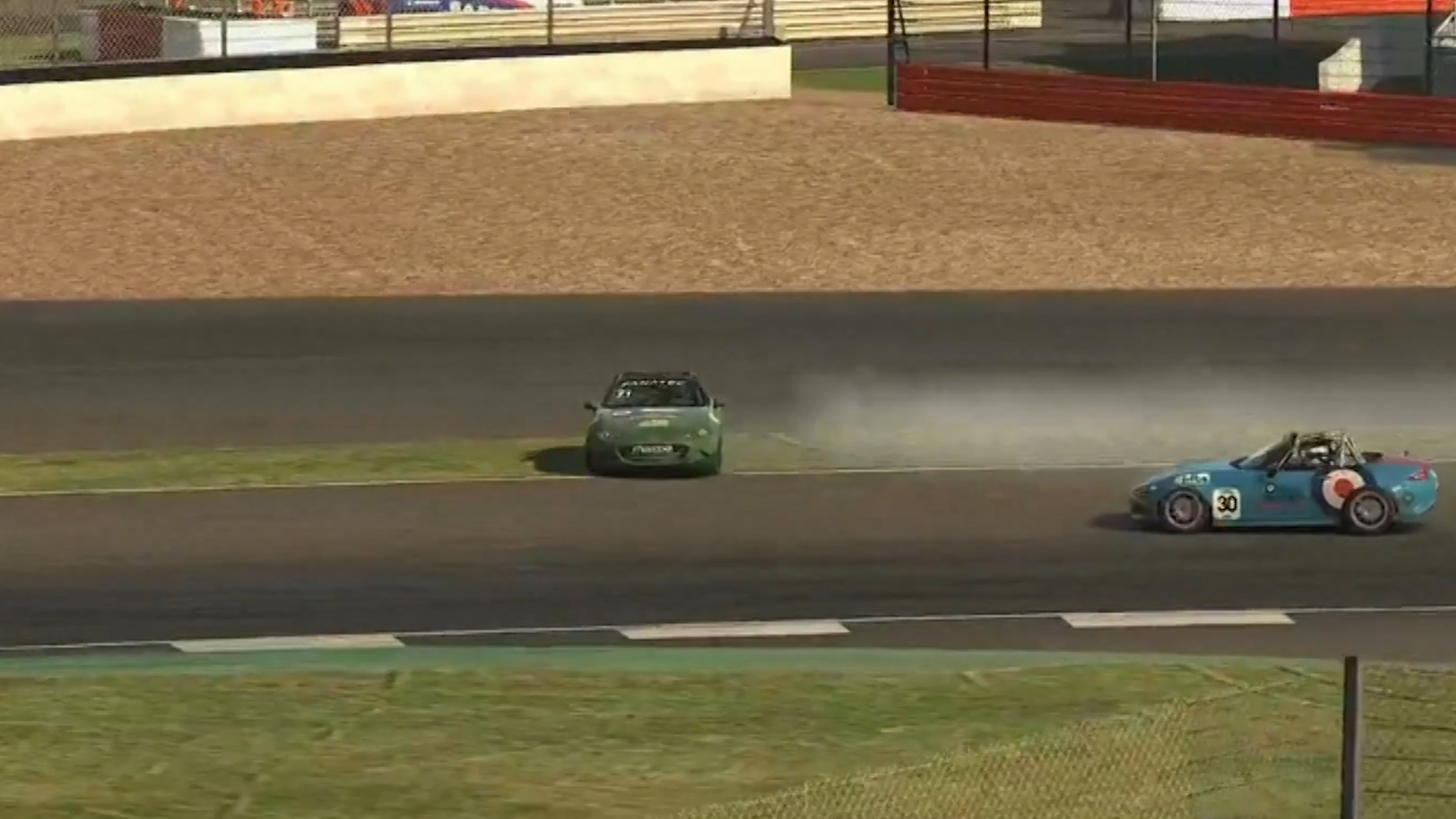 Sergeant Craig Durrant's spin in Race 1 allowed Flight Sergeant Chris Slator to take the title.