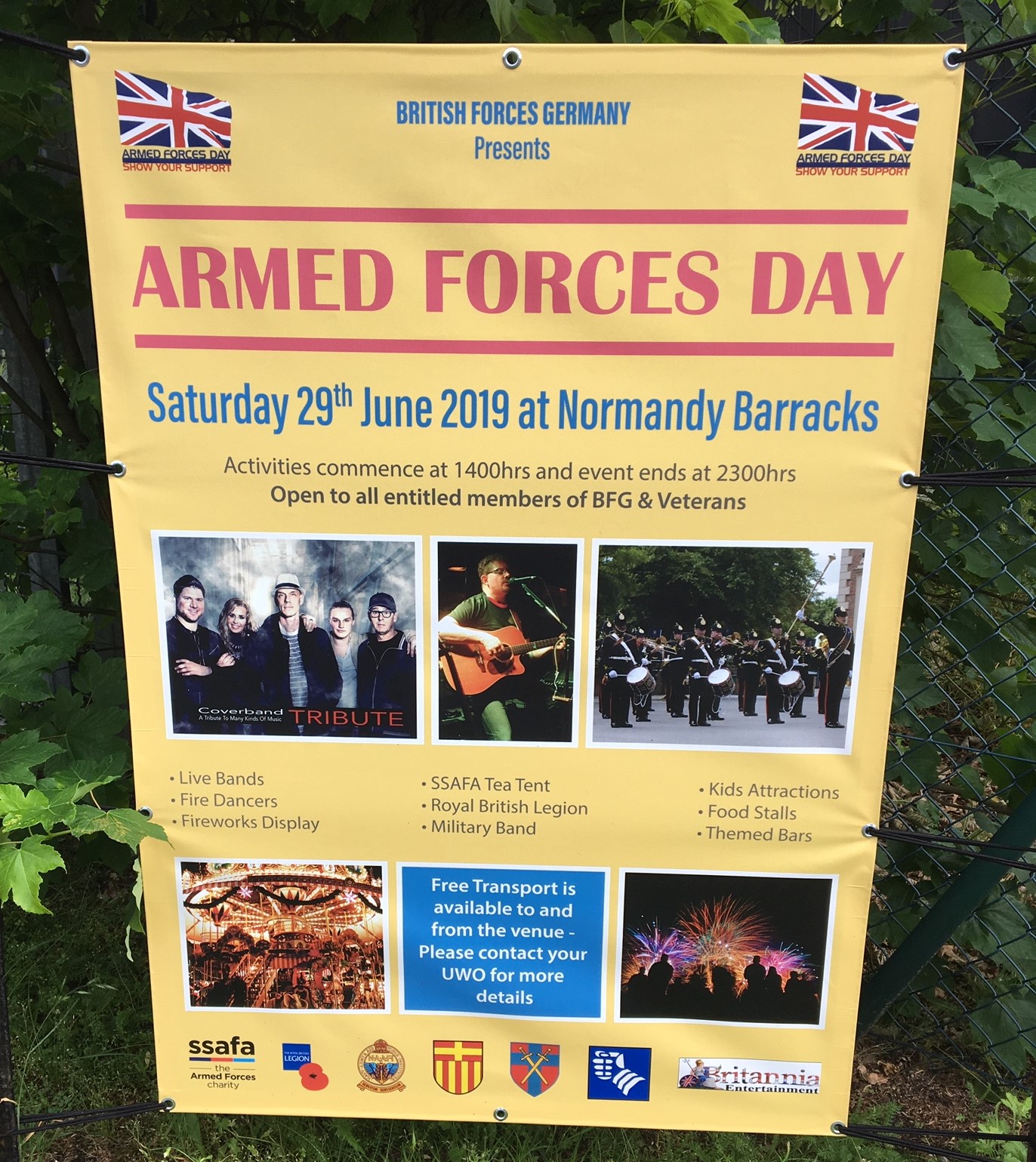 Armed forces day germany poster