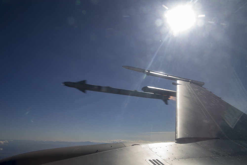 An AIM-9X Sidewinder missile being fired from an F-16 Fighting Falcon in 2019 (Picture: US Department of Defense).