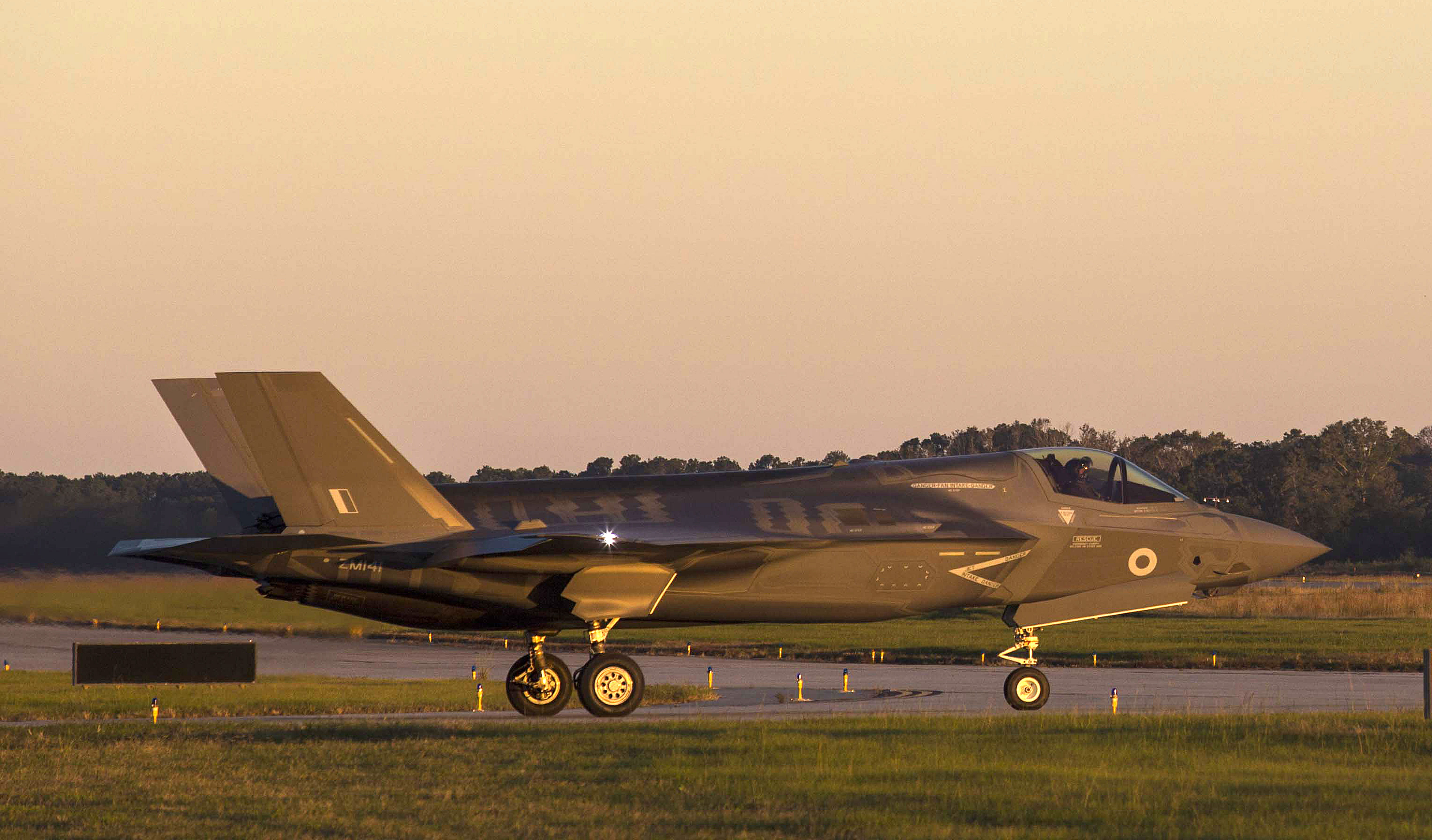 F35 Jet On Runway