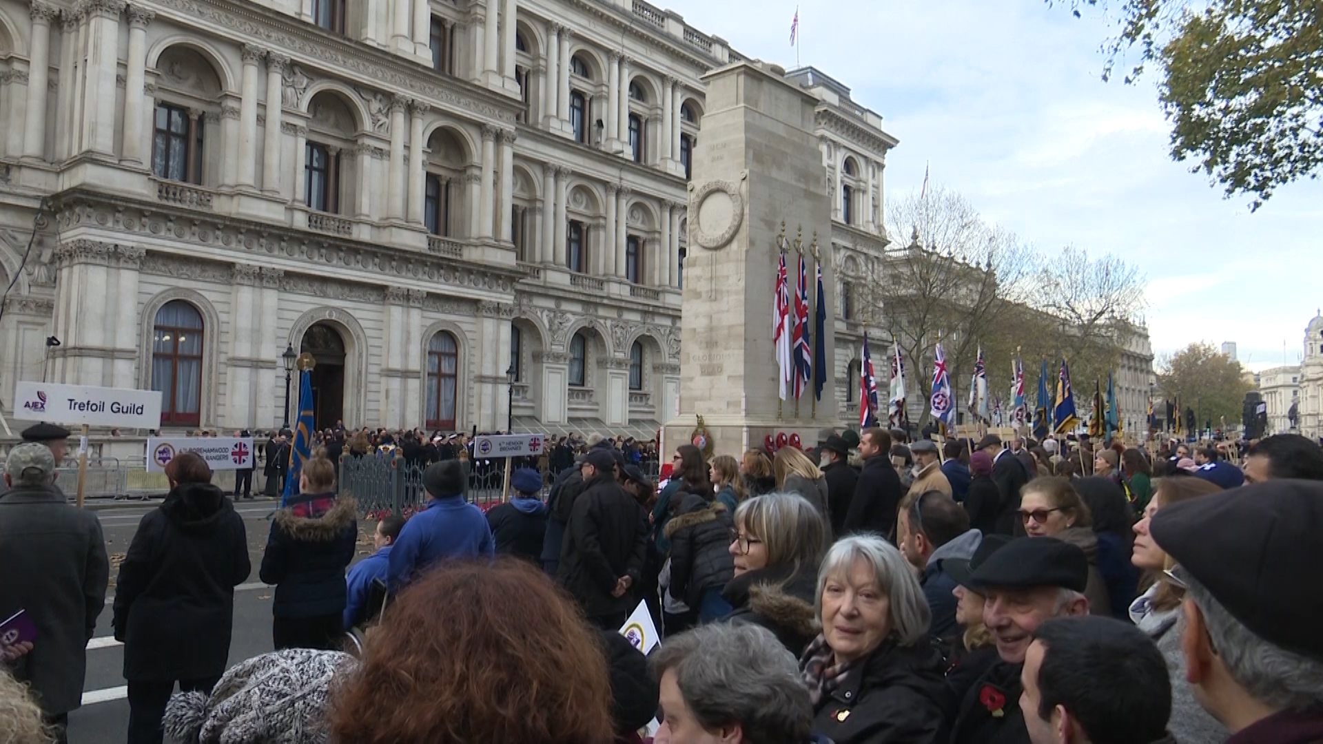 AJEX's Ceremony of Remembrance at the Cenotaph in central London last November.