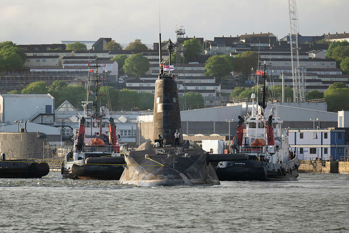HMS Vanguard submarine whose role is to carry the Trident ballistic missile system 050923 CREDIT MOD 