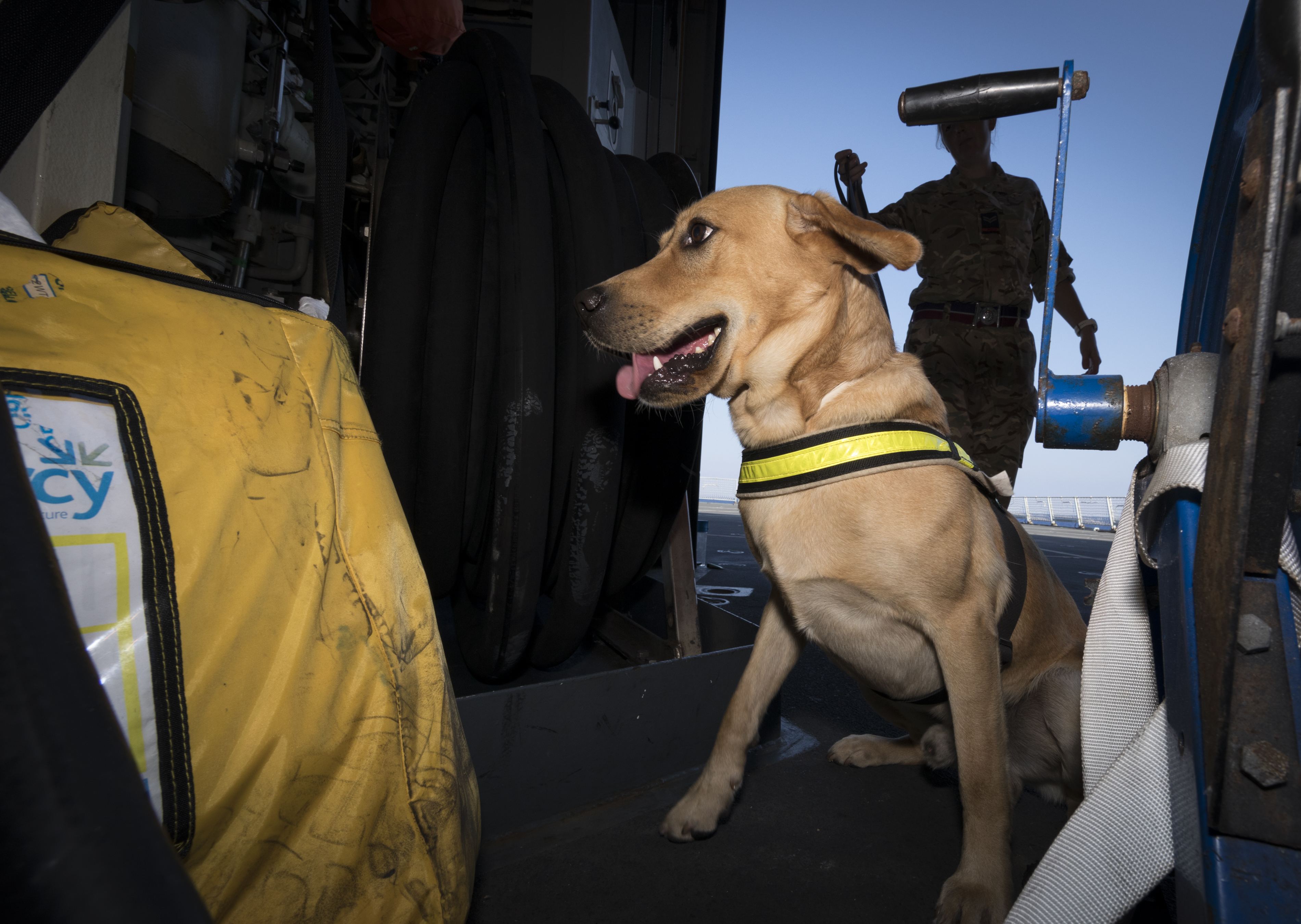 Charlton onboard HMS Diamond