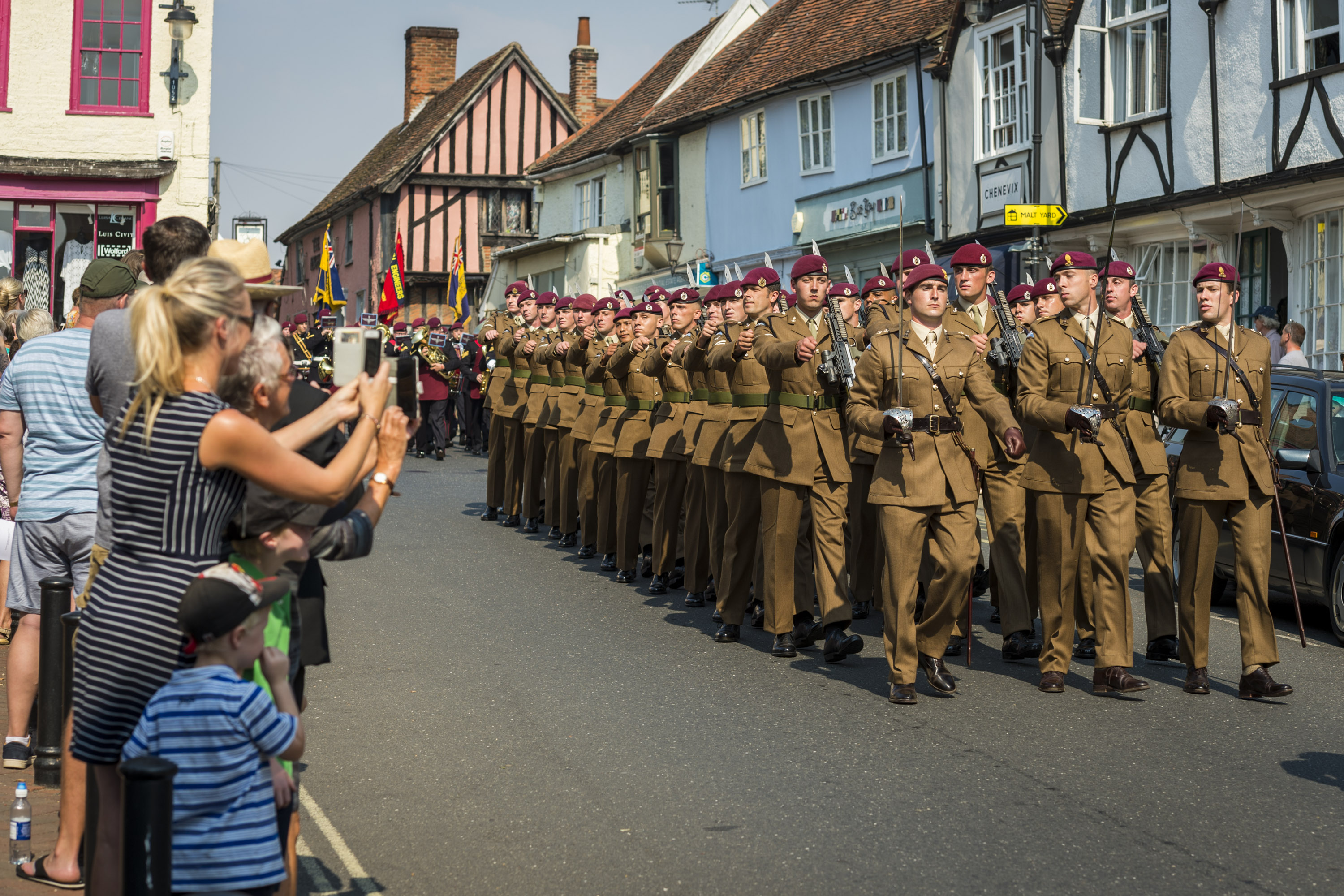 To celebrate its 15th anniversary, 23 Parachute Engineer Regiment exercised its Freedom of Woodbridge 