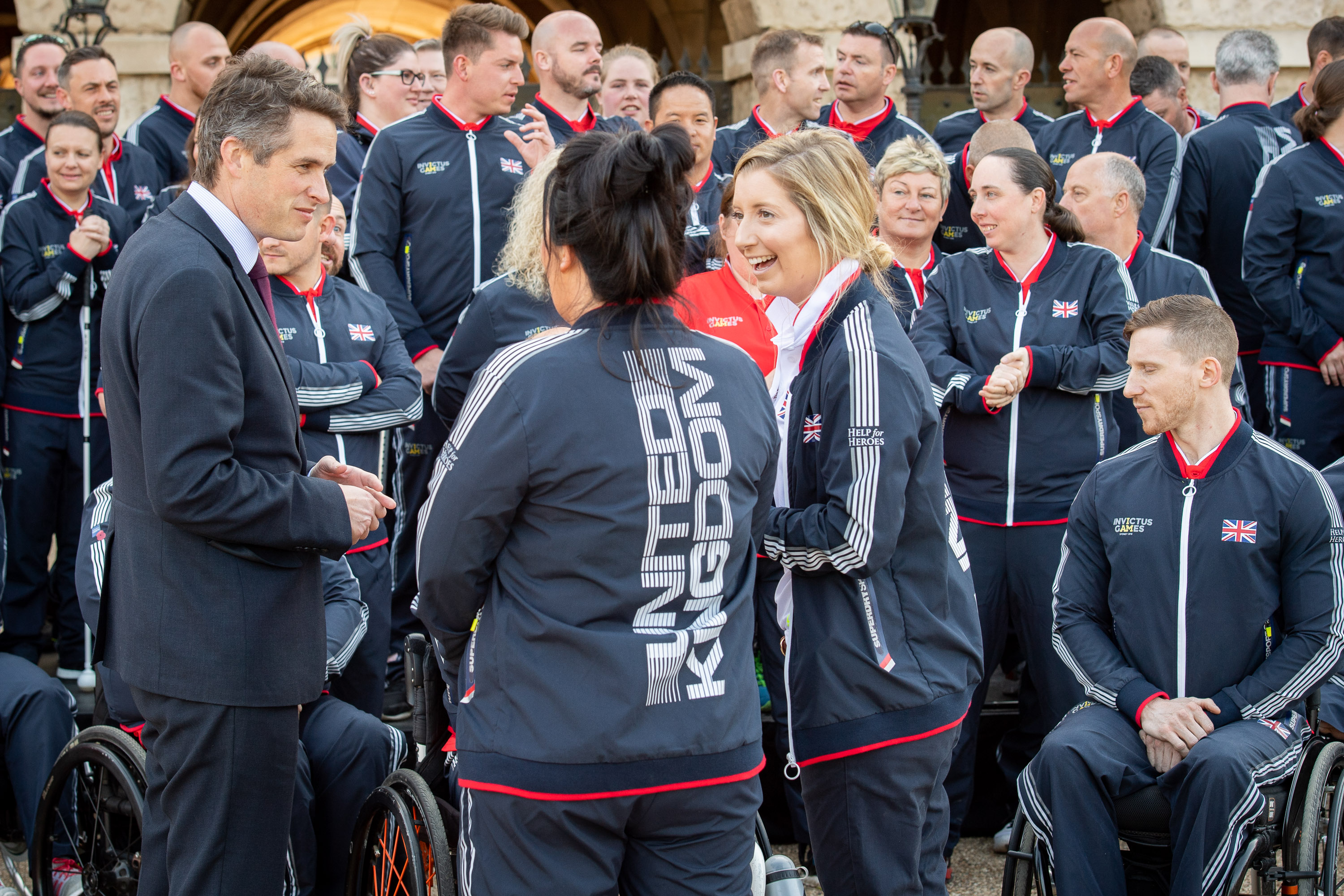 Gavin Williamson meets Team UK for the Invictus Games 2018