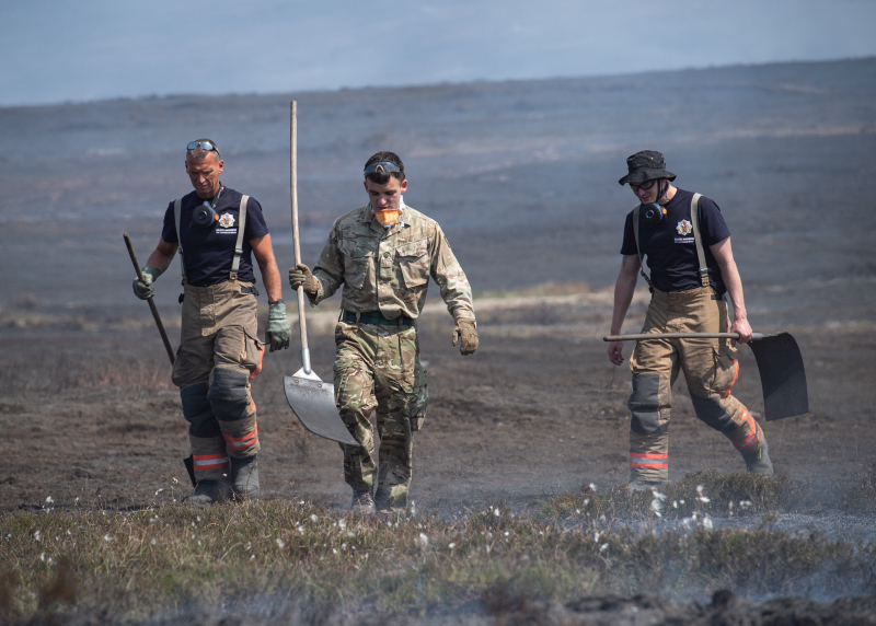 Saddleworth Moor fire 4th Battalion, Royal Regiment of Scotland