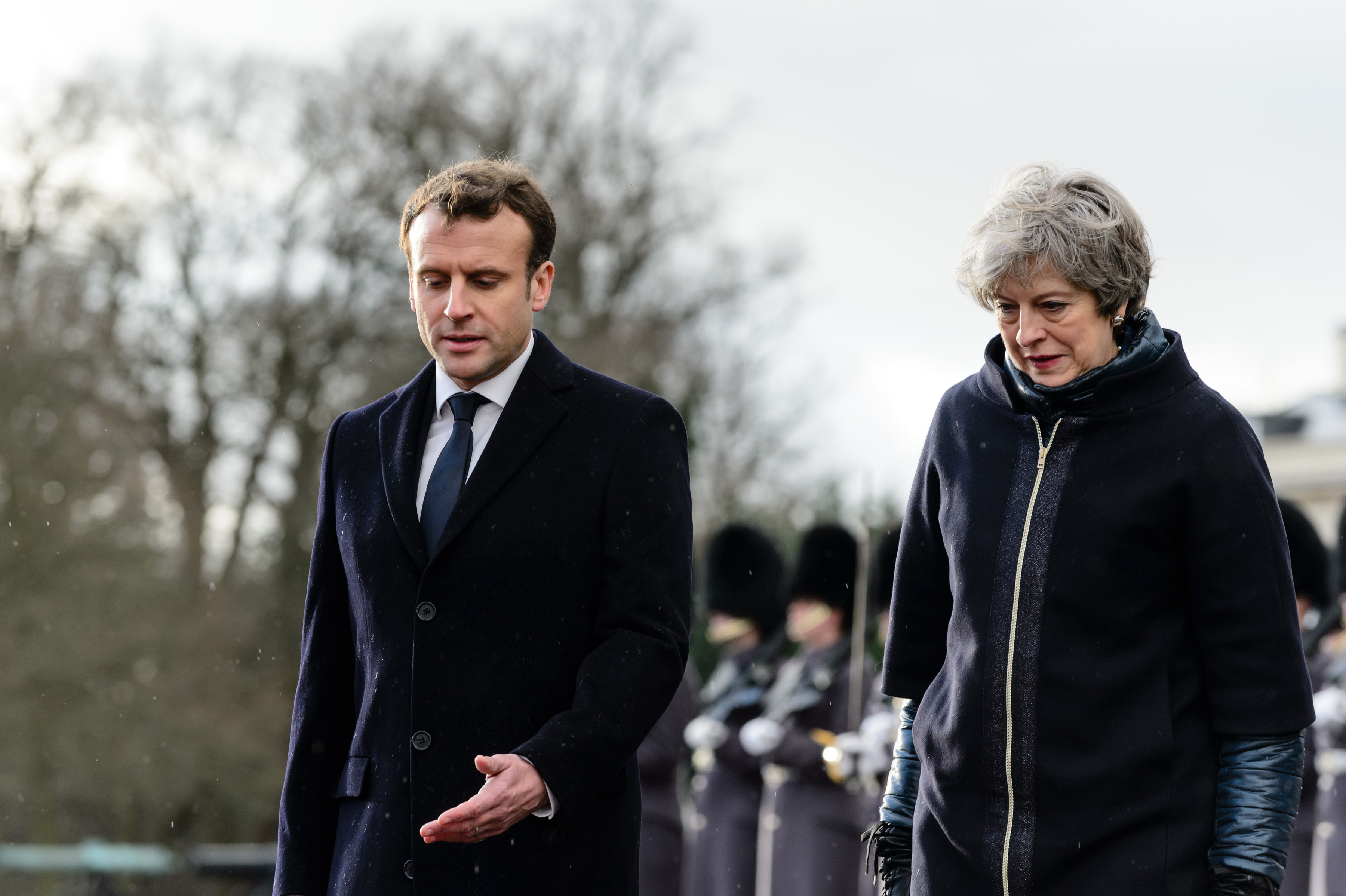 May & Macron Summit Talk 