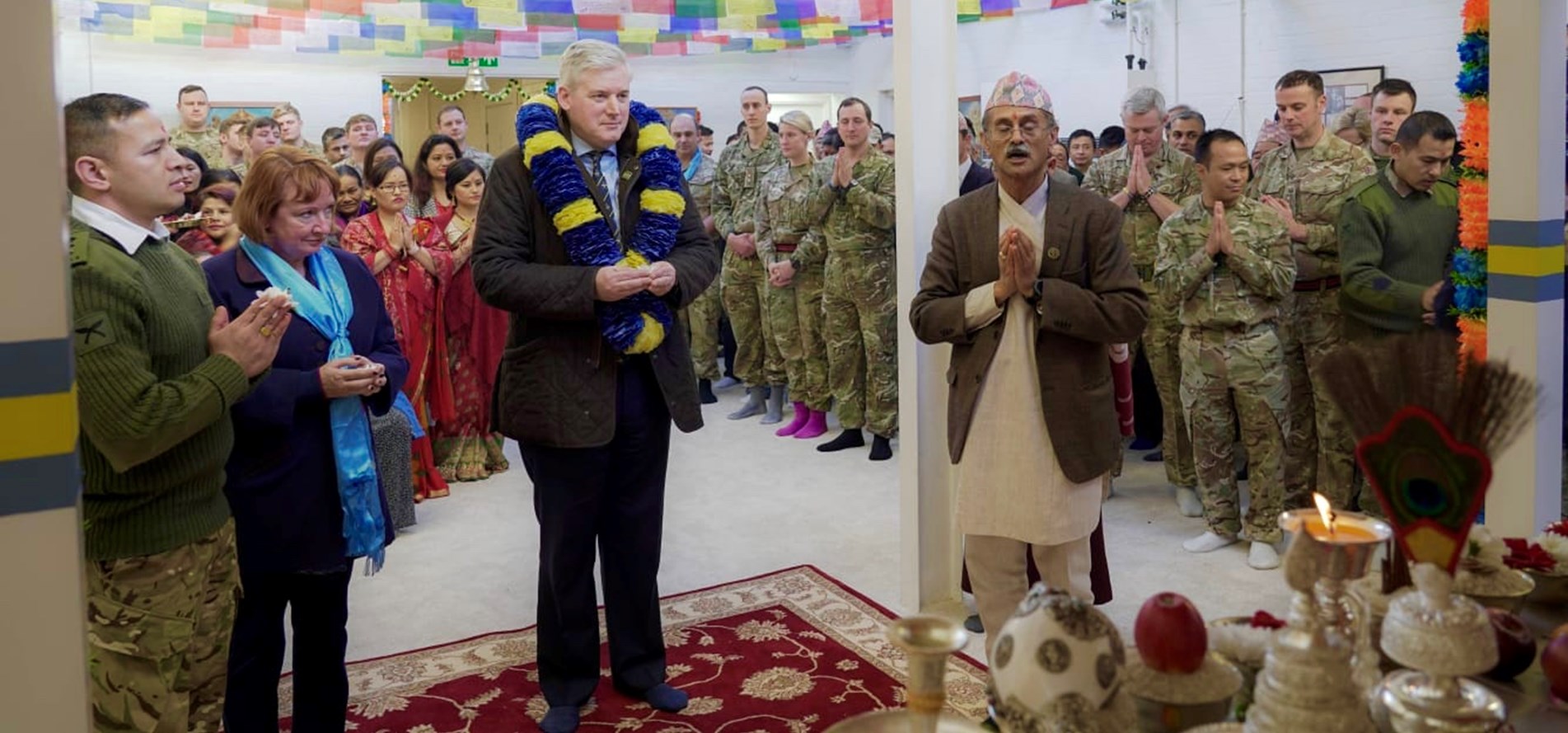 Abingdon Temple opening ceremony Nepal Gurkha cultural exchange 15012020 CREDIT BRITISH ARMY