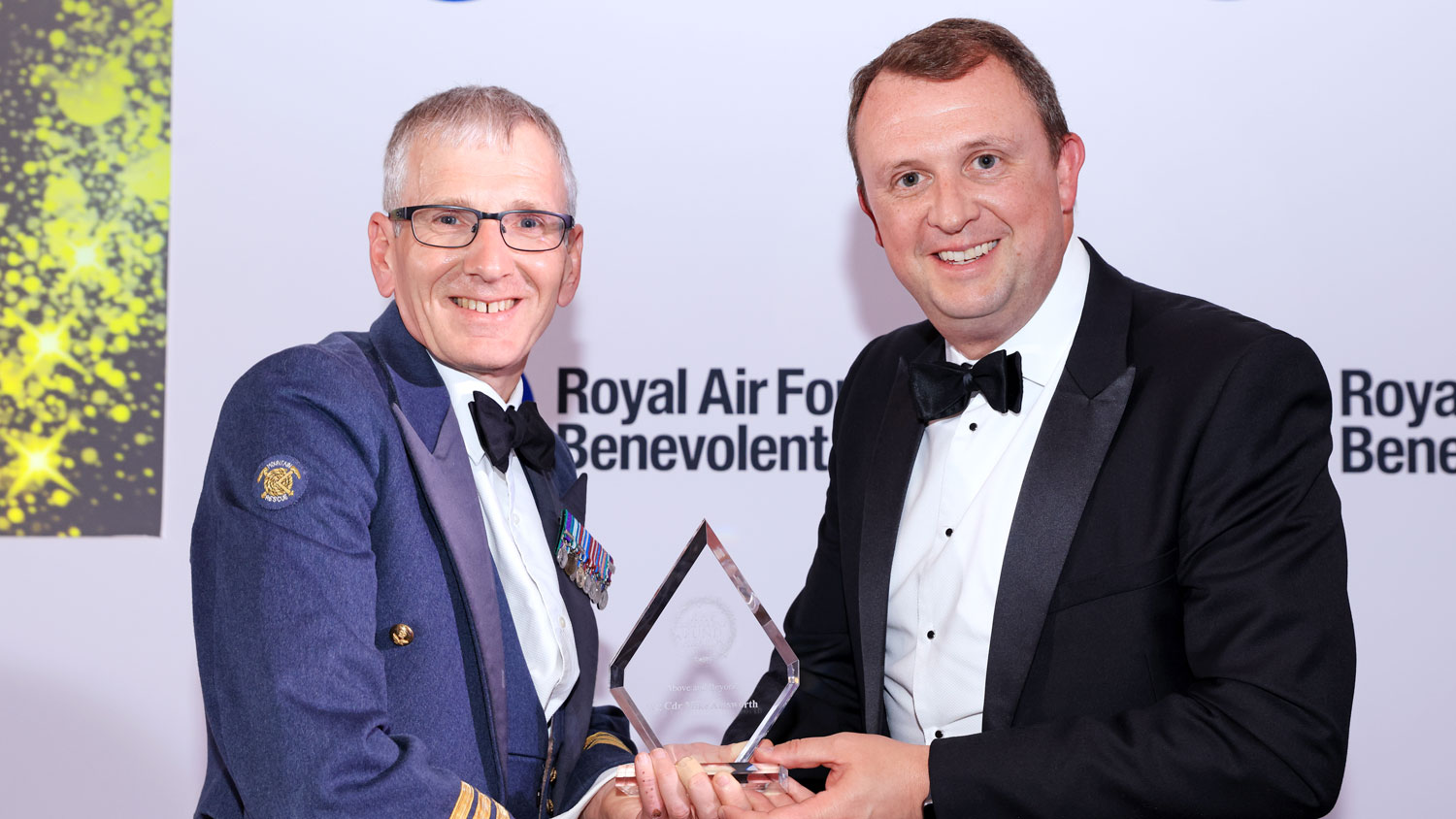Above and Beyond Award Wing Commander Mike Ainsworth CREDIT Oliver Dixon RAF Benevolent Fund