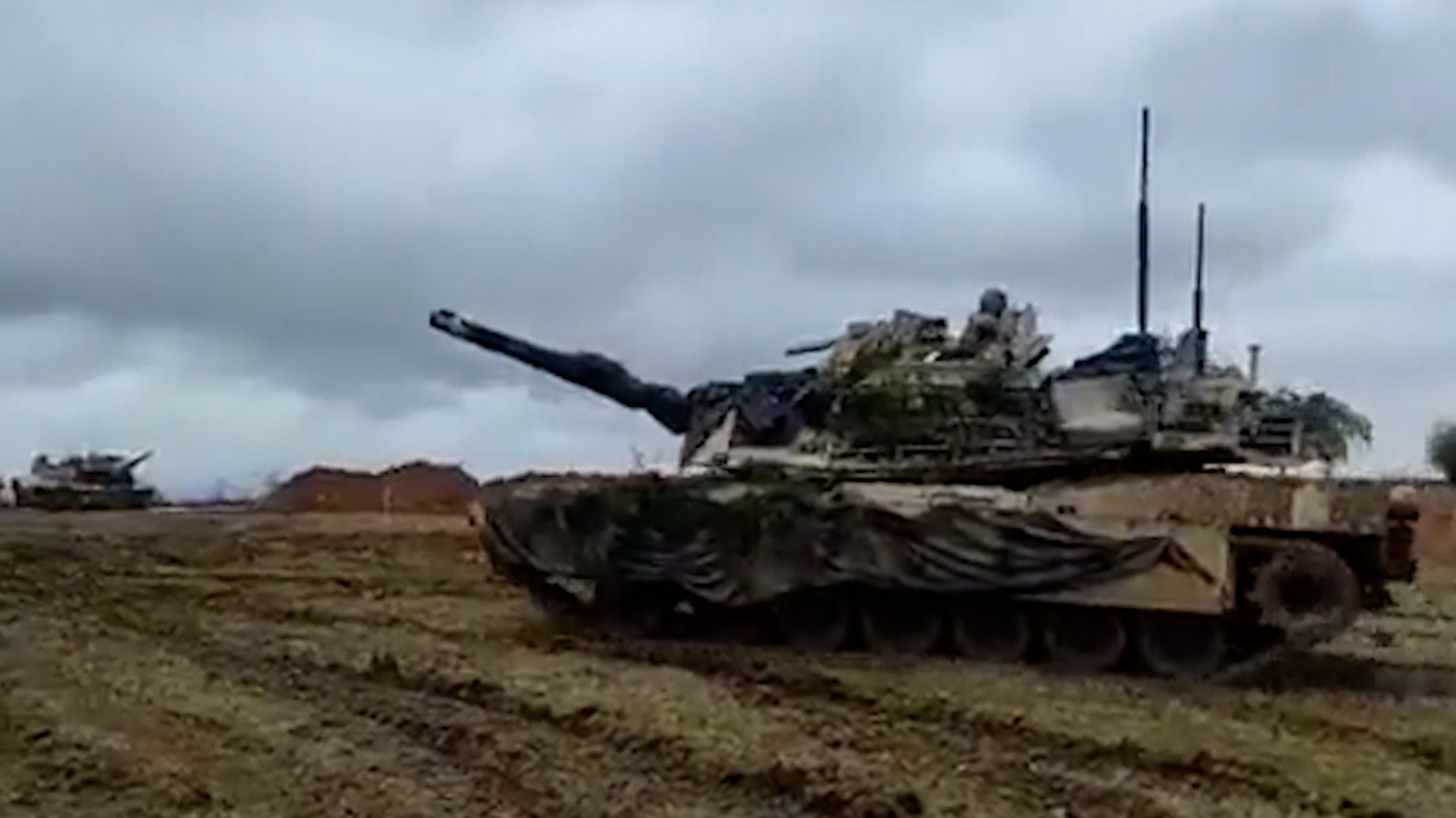 Abrams M1A1s battle tanks being used in Ukraine