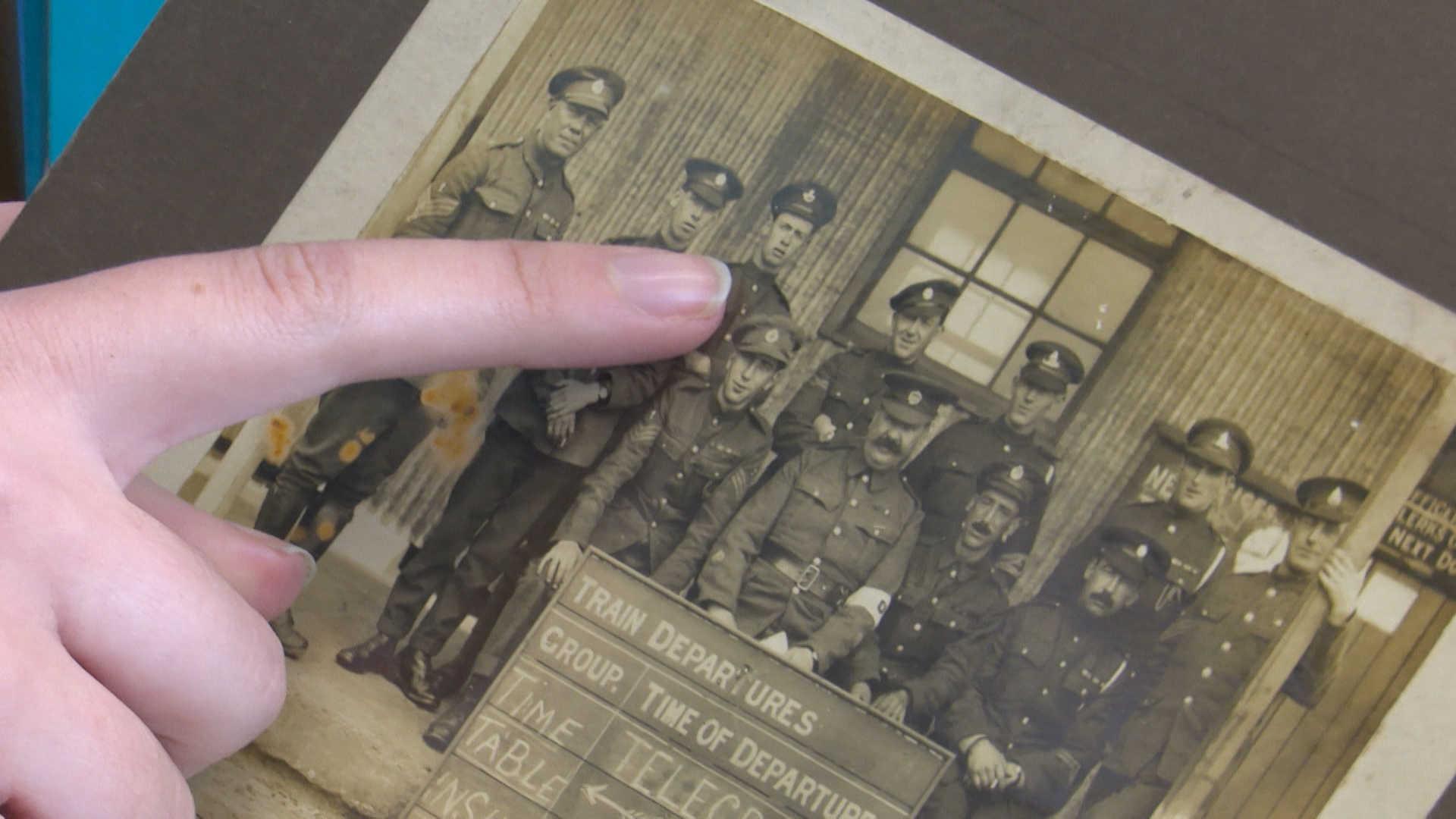 Adam Hoard's grandfather during the First World War 140219 CREDIT BFBS_0.jpg