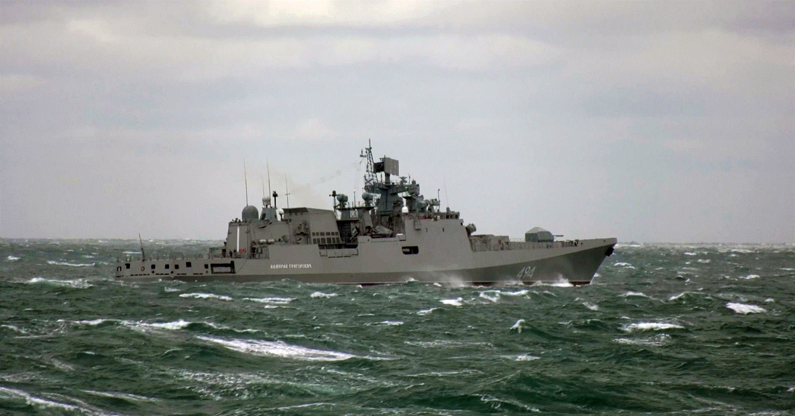 Admiral Grigorovich as seen from HMS Richmond