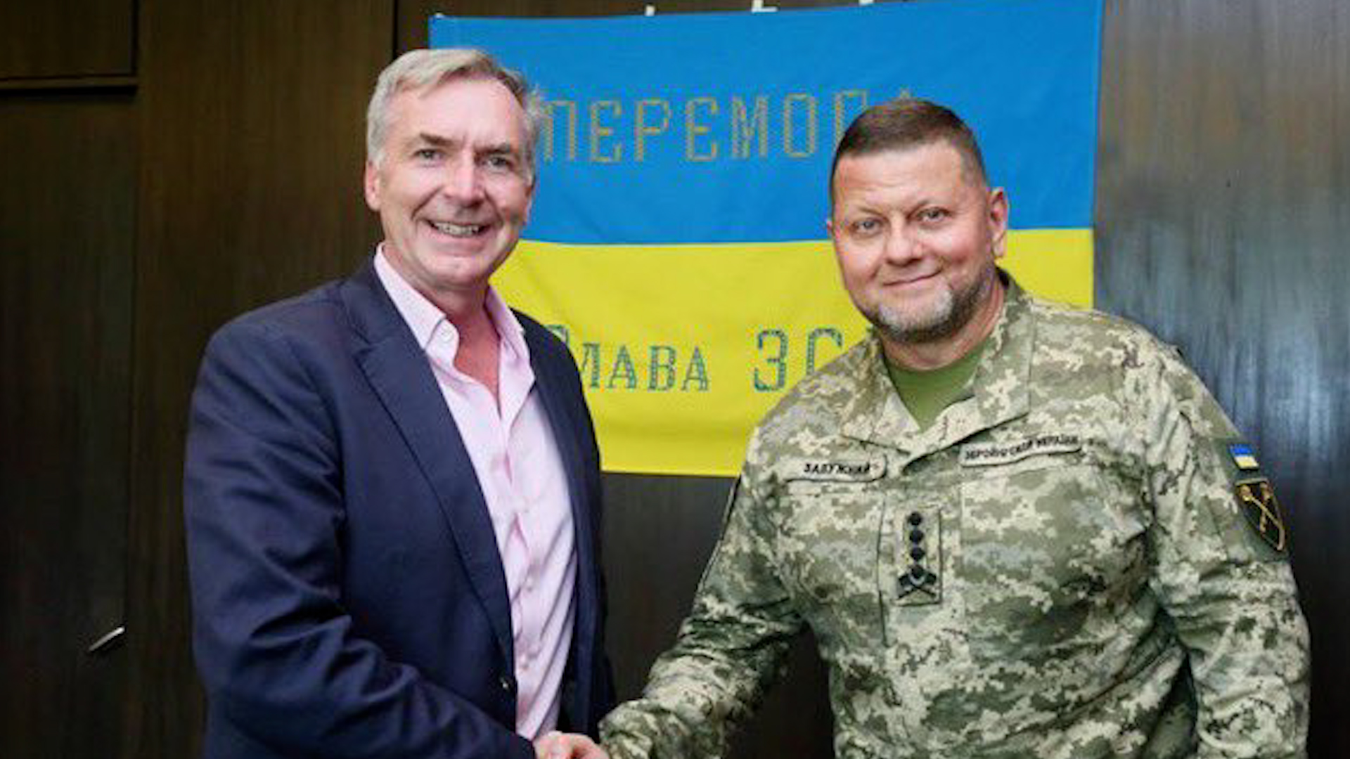 Admiral Sir Tony Radakin meeting his Ukrainian counterpart on a visit to Ukraine