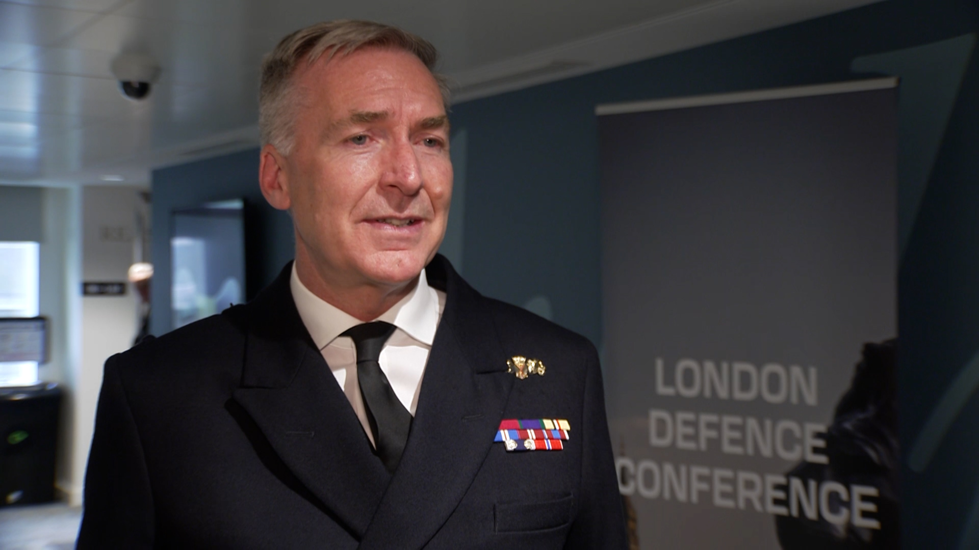 Admiral Sir Tony Radakin, the Chief of the Defence Staff at London Defence Conference 24052023 CREDIT BFBS