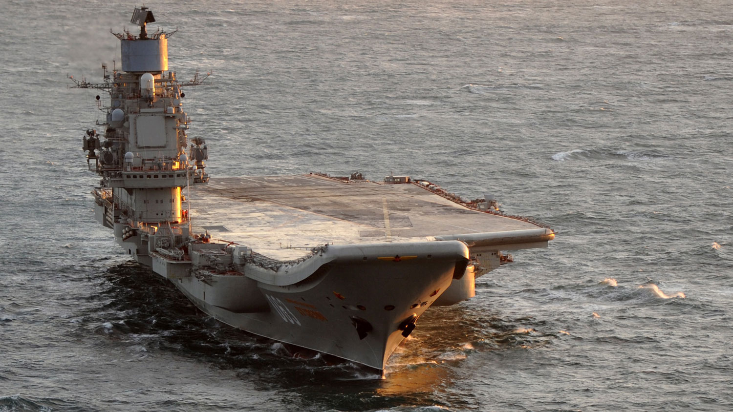 Admiral Kuznetsov in International Waters close to the UK in December 2011 45153831 Crown Copyright