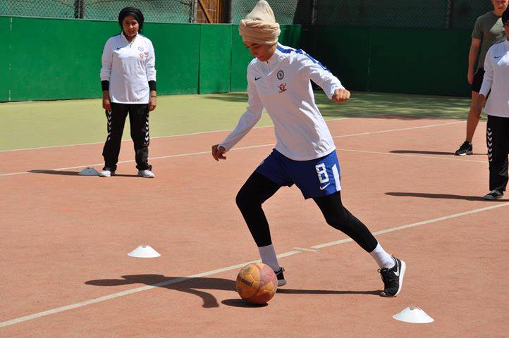 Afghan Female Football Training
