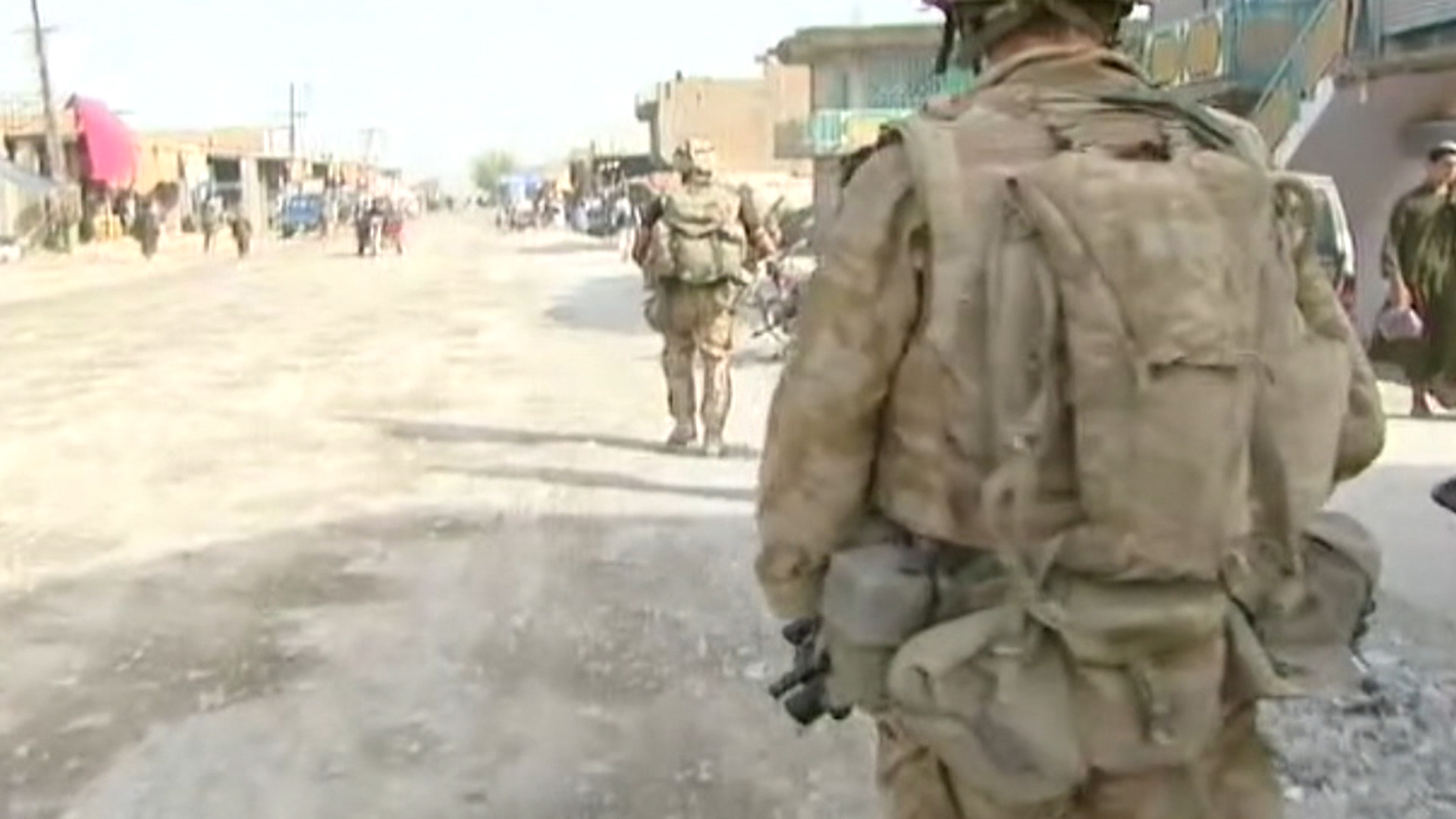 British Troops On Patrol In Afghanistan