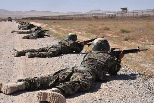 Afghan forces are being trained by the United States (Picture: PA).