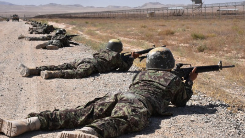 Afghan forces being trained (Picture: PA).