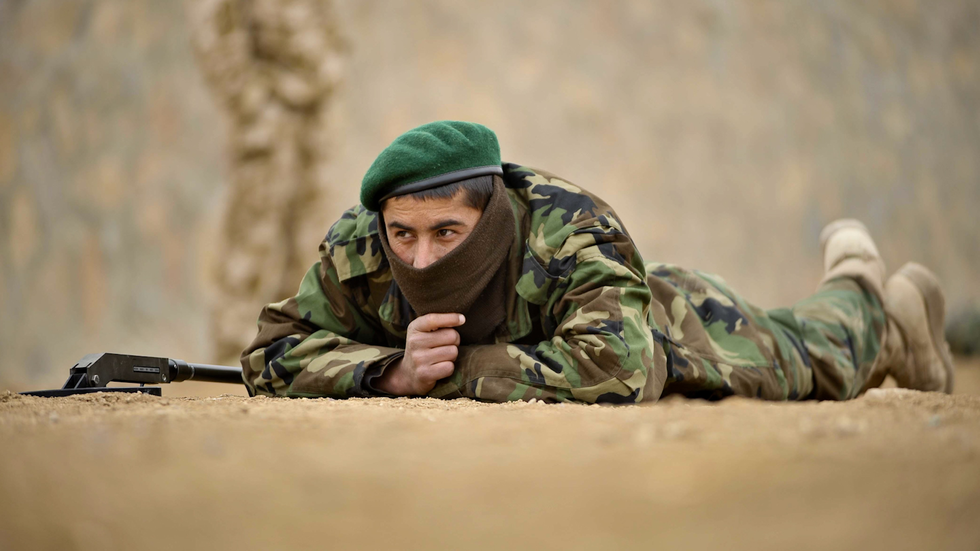 Afghan interpreter training coalition forces