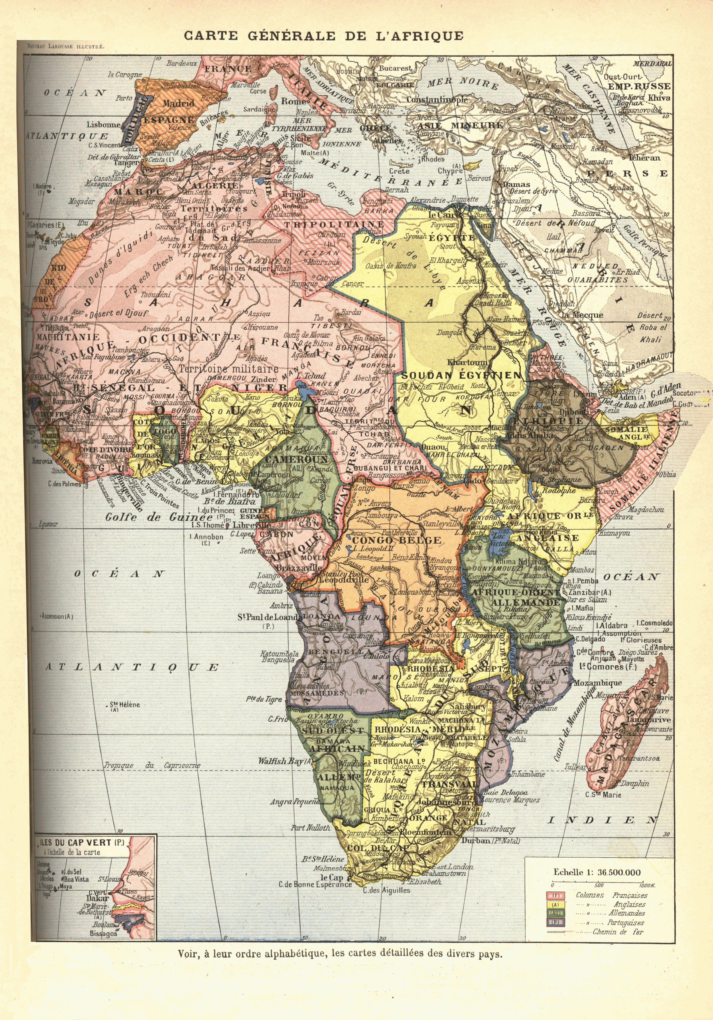 Africa1898 - a French map of the continent