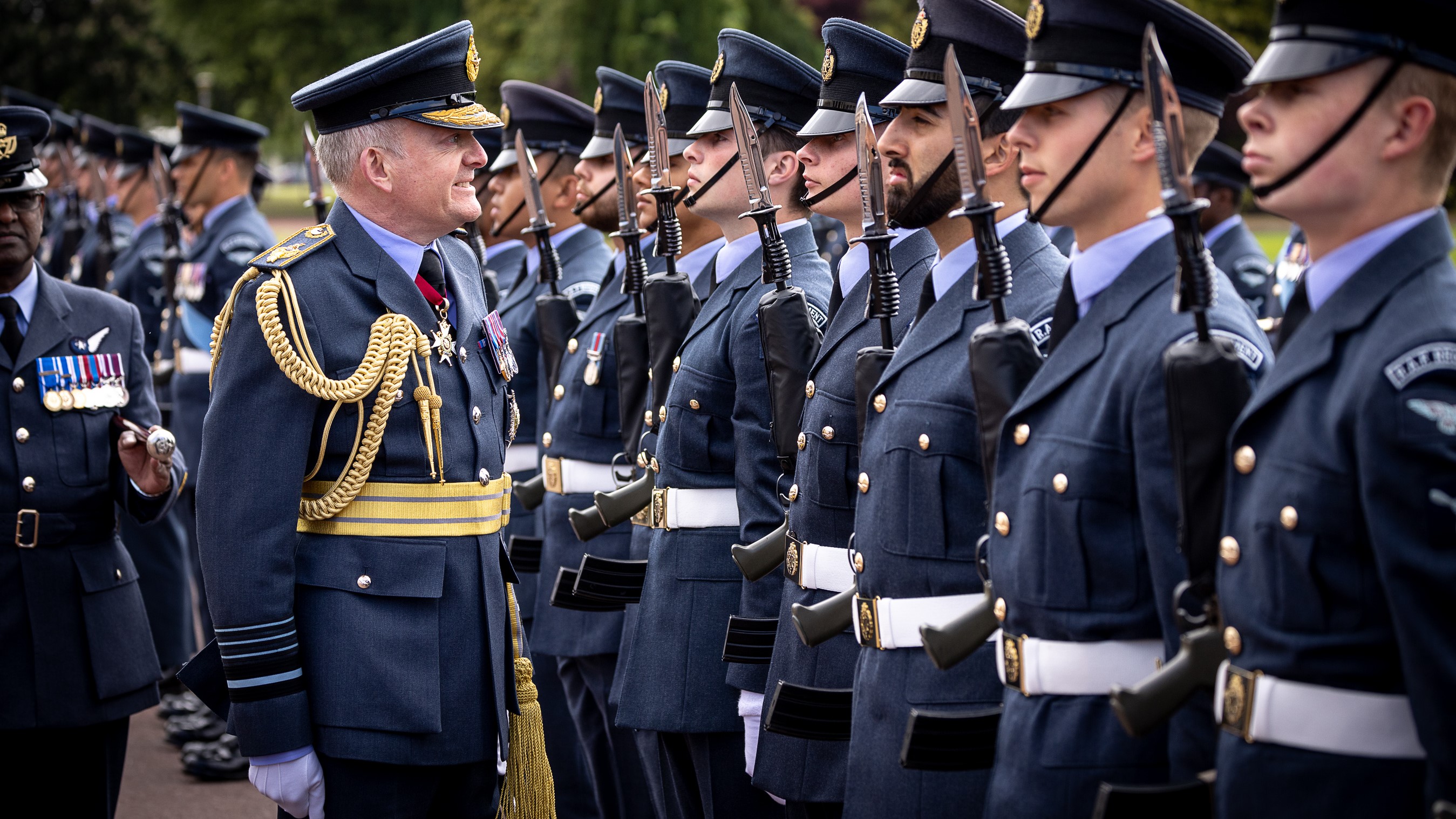 At the beginning of his career, he worked on Nimrod Maritime Patrol aircraft, Tornado F3 and within the Harrier Force (Picture: RAF)
