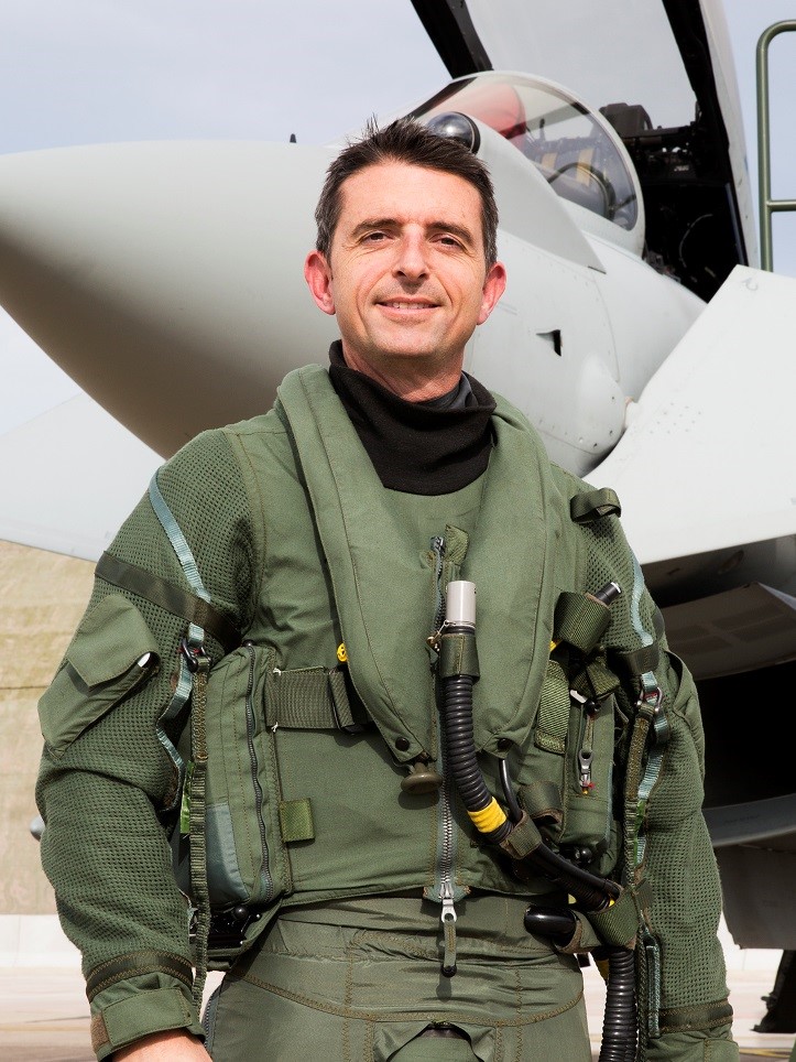 Air Commodore Paul Godfrey in fighter pilot uniform (Picture: RAF).