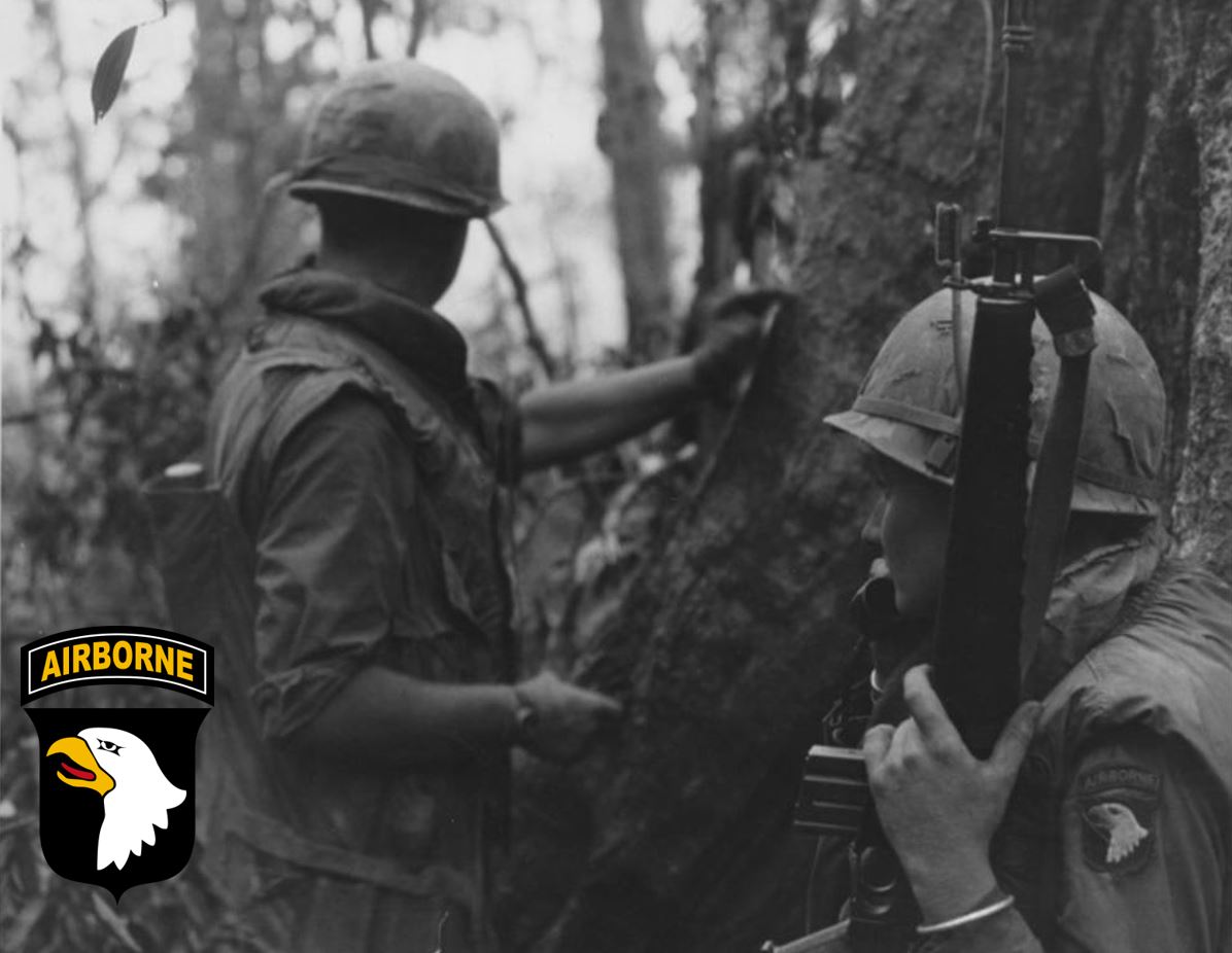 Airborne 101 in Vietnam with inset