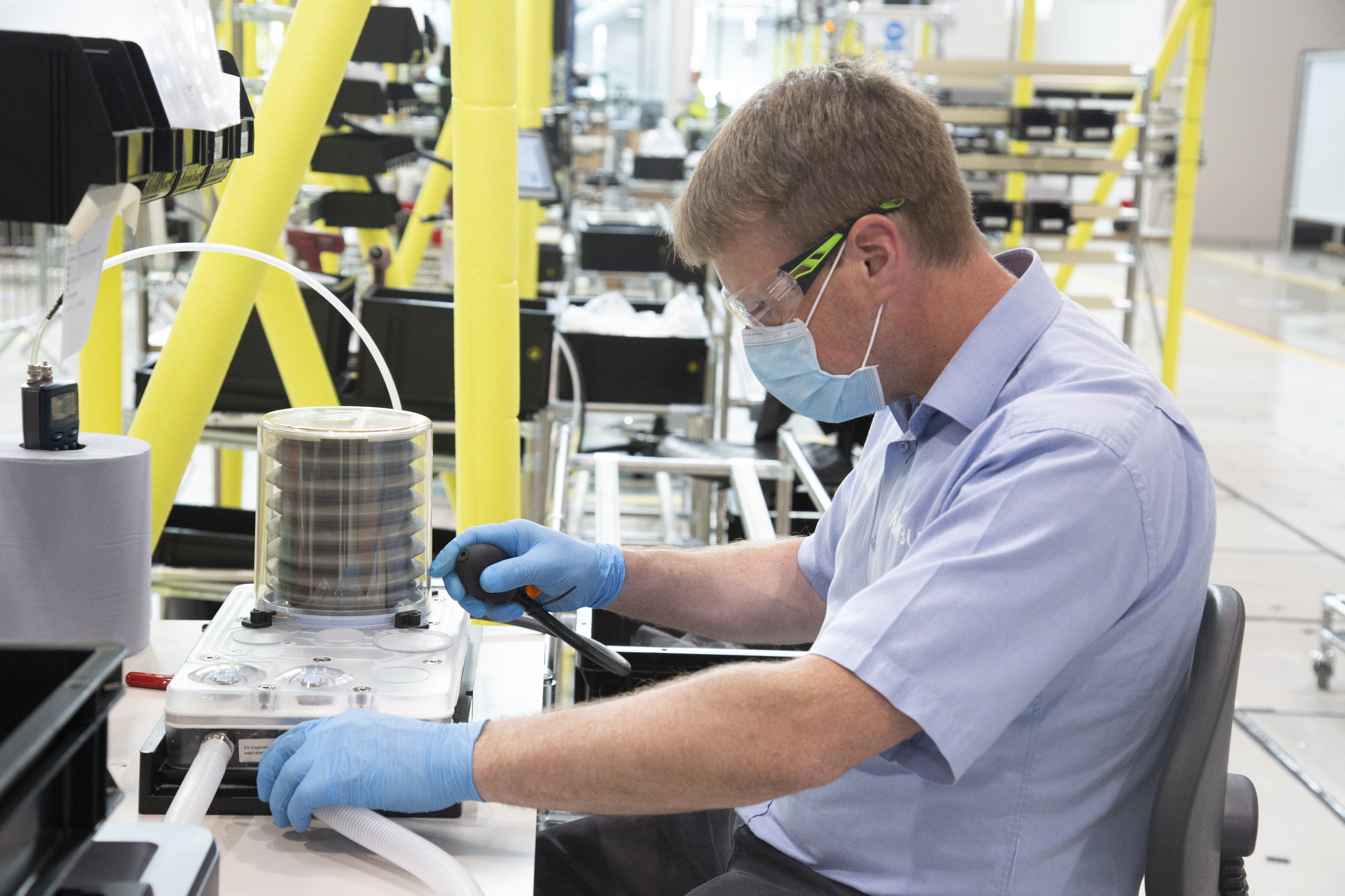 Airbus employees at AMRC Cmyru helping make ventilators to tackle Coronavirus