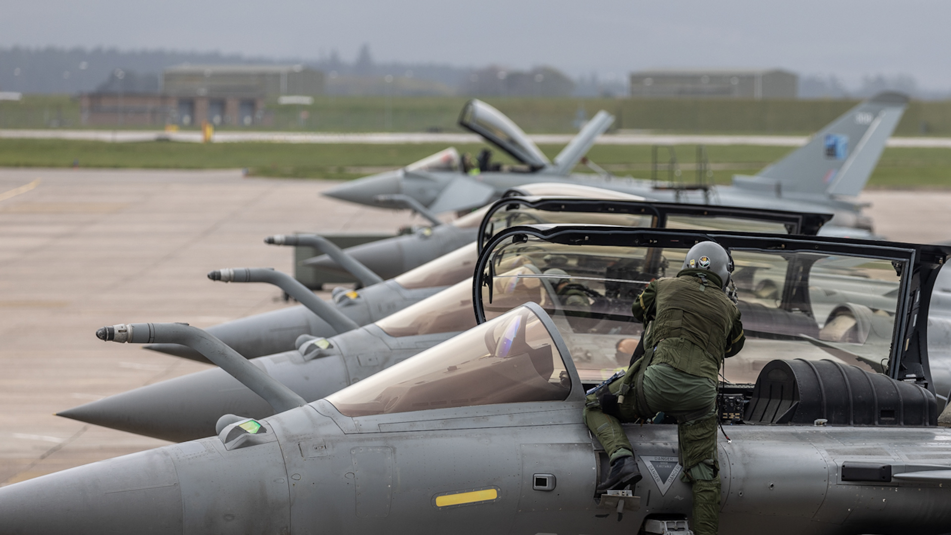 Aircraft at RAF Lossiemouth preparing to take part in NATO's Exercise Formidable Shield 070523 CREDIT RA
