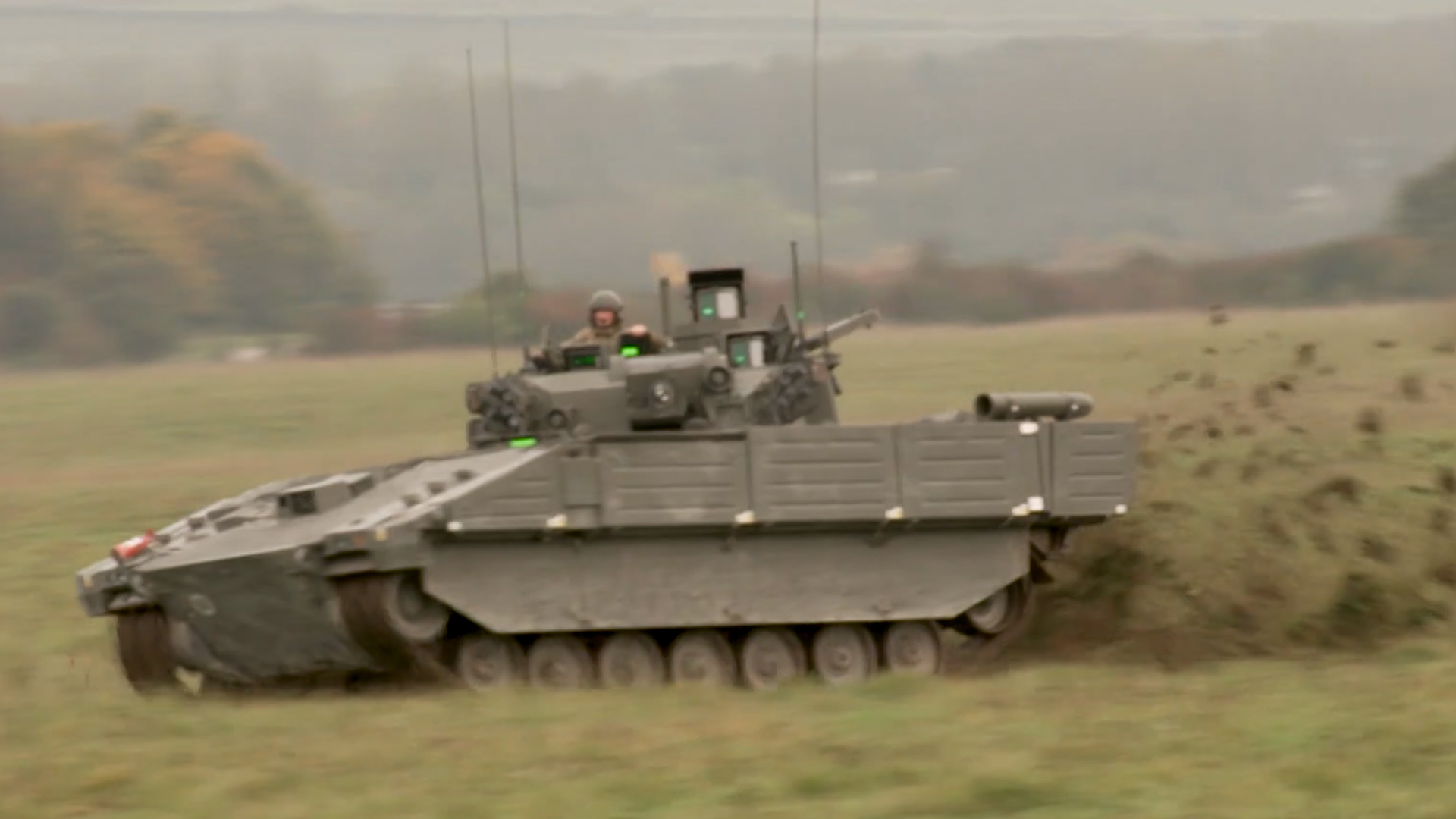 Ajax in action on Salisbury Plain Training Area 15112023 CREDIT BFBS