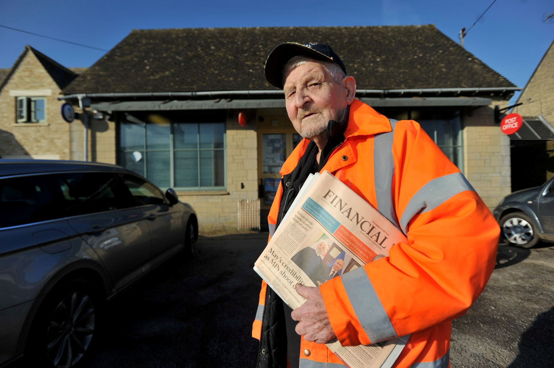 Alan McQuillin on his daily paper round 200219 CREDIT Simon Galloway Gloucestershire Live