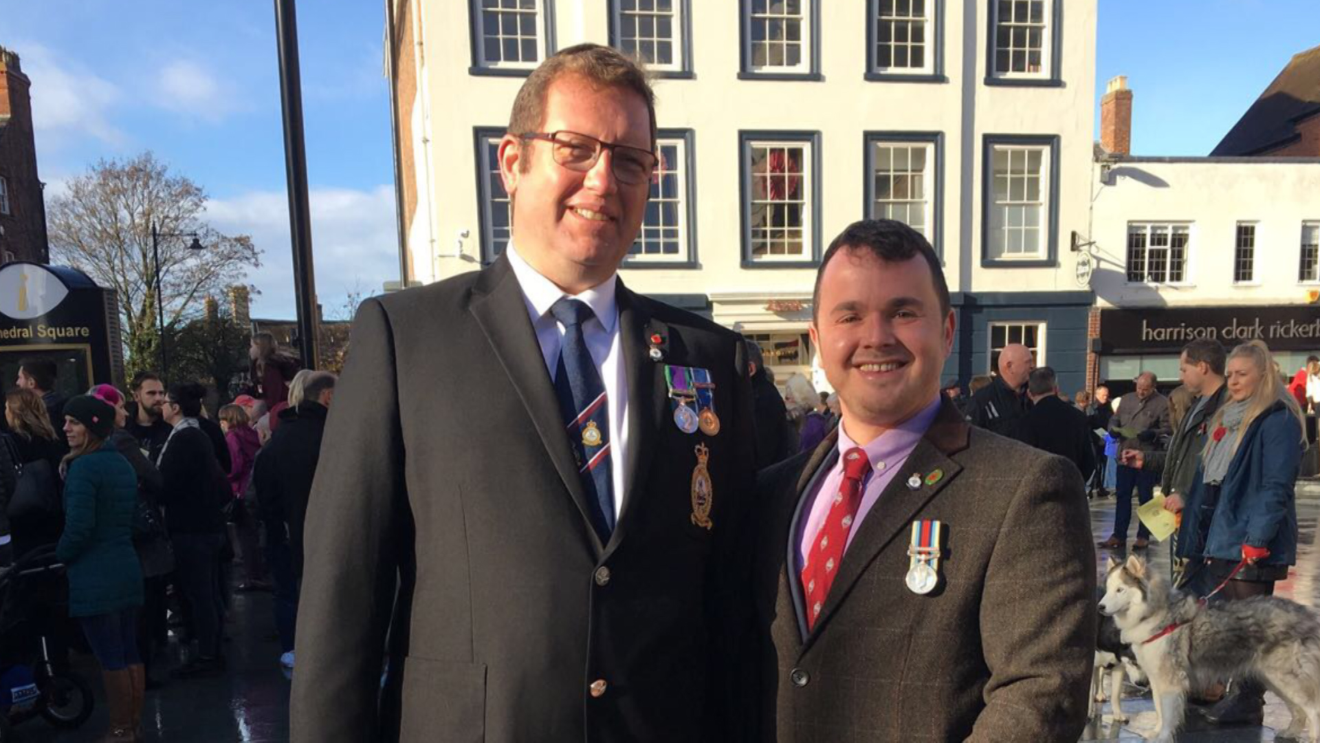 Alex McLeod and a friend CREDIT Alex McLeod