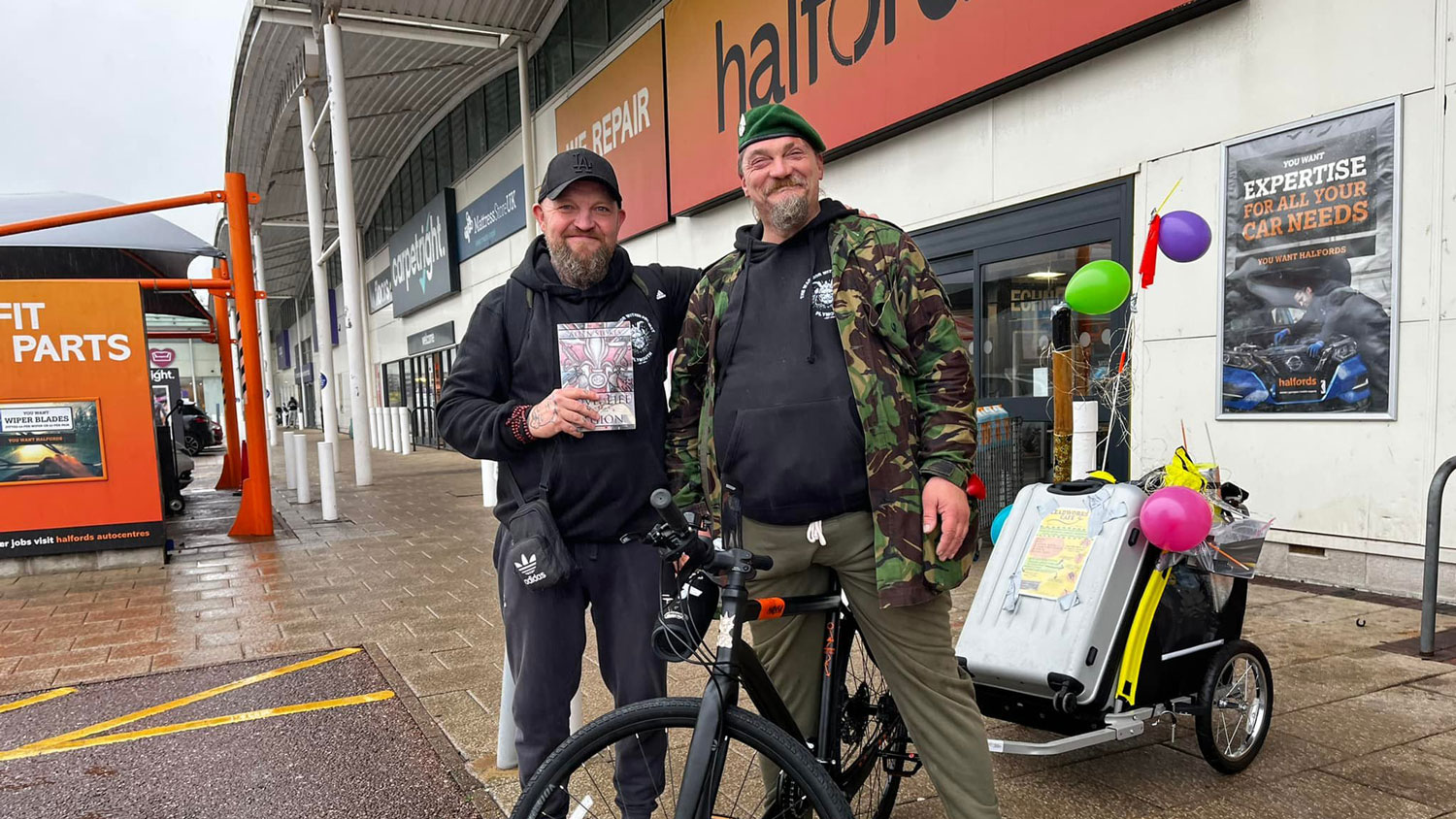 Allen Stokes Tiny's GB Cycle Ride Halfords donated the bike Allen is riding CREDIT Allen Stokes