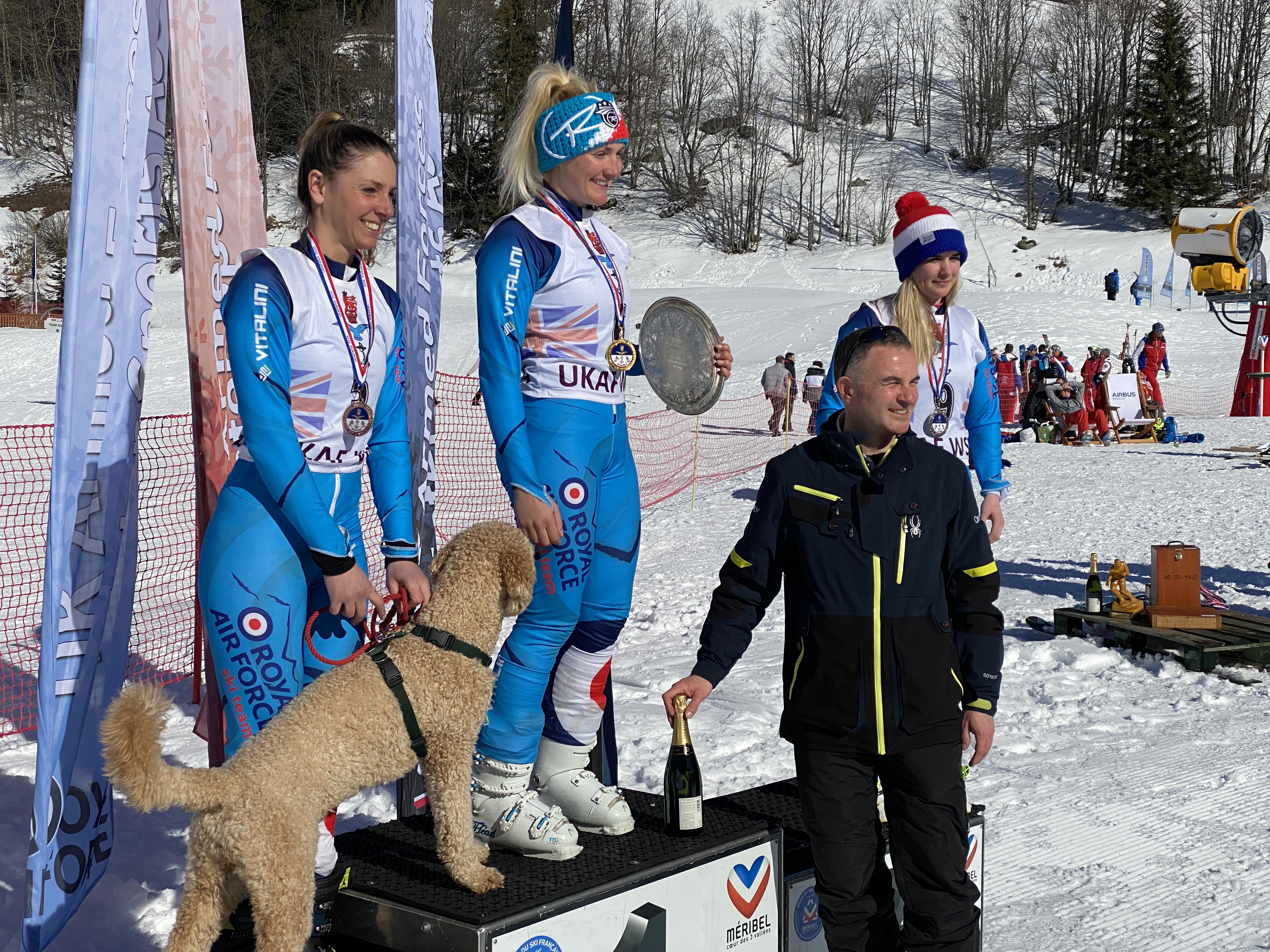 Alpine Ski Giant Slalom Final women's podium
