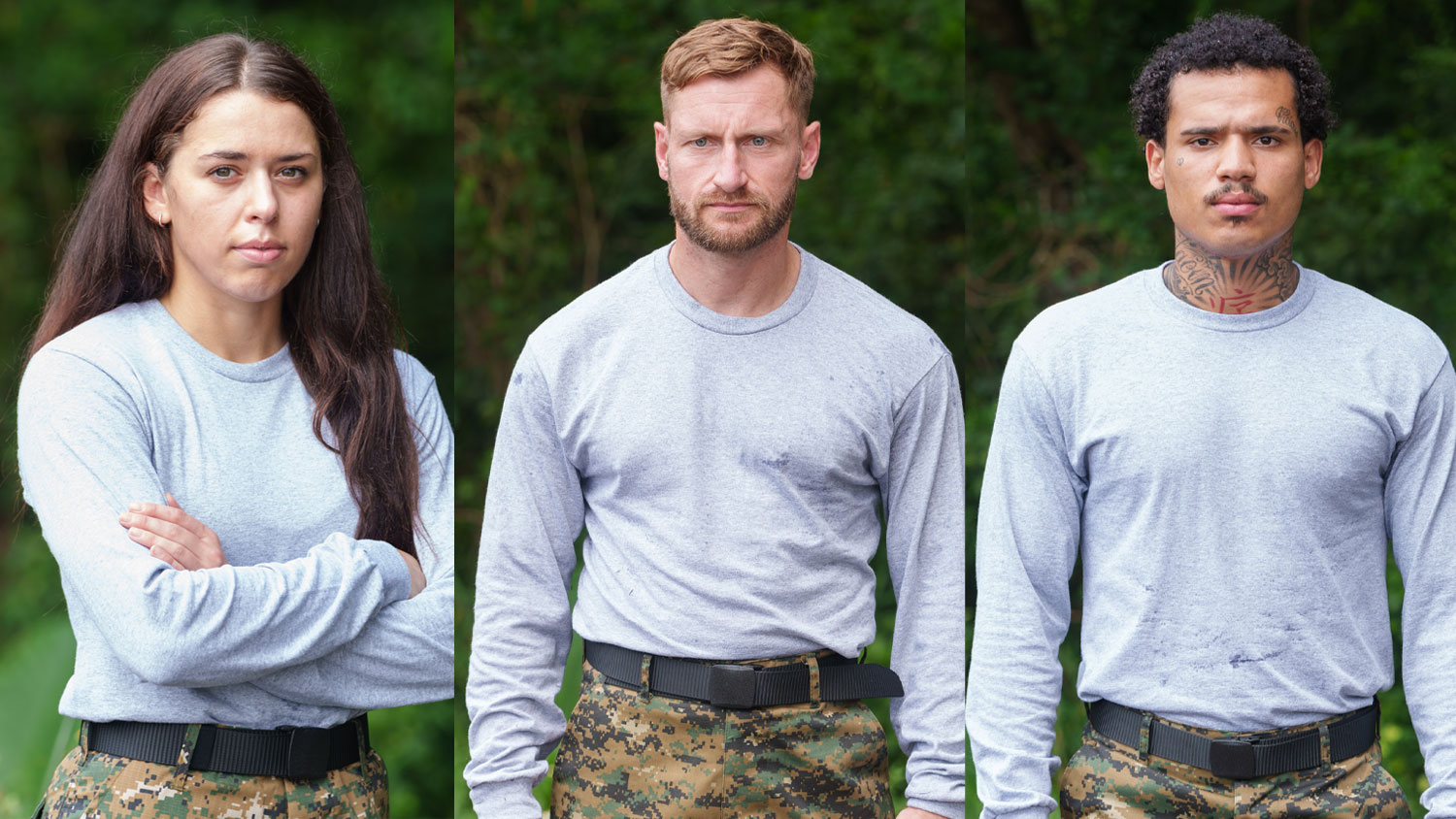 Amelia, Grant and Joshua are recruits one, two and three SAS Who Dares Wins season 8 CREDIT Channel 4