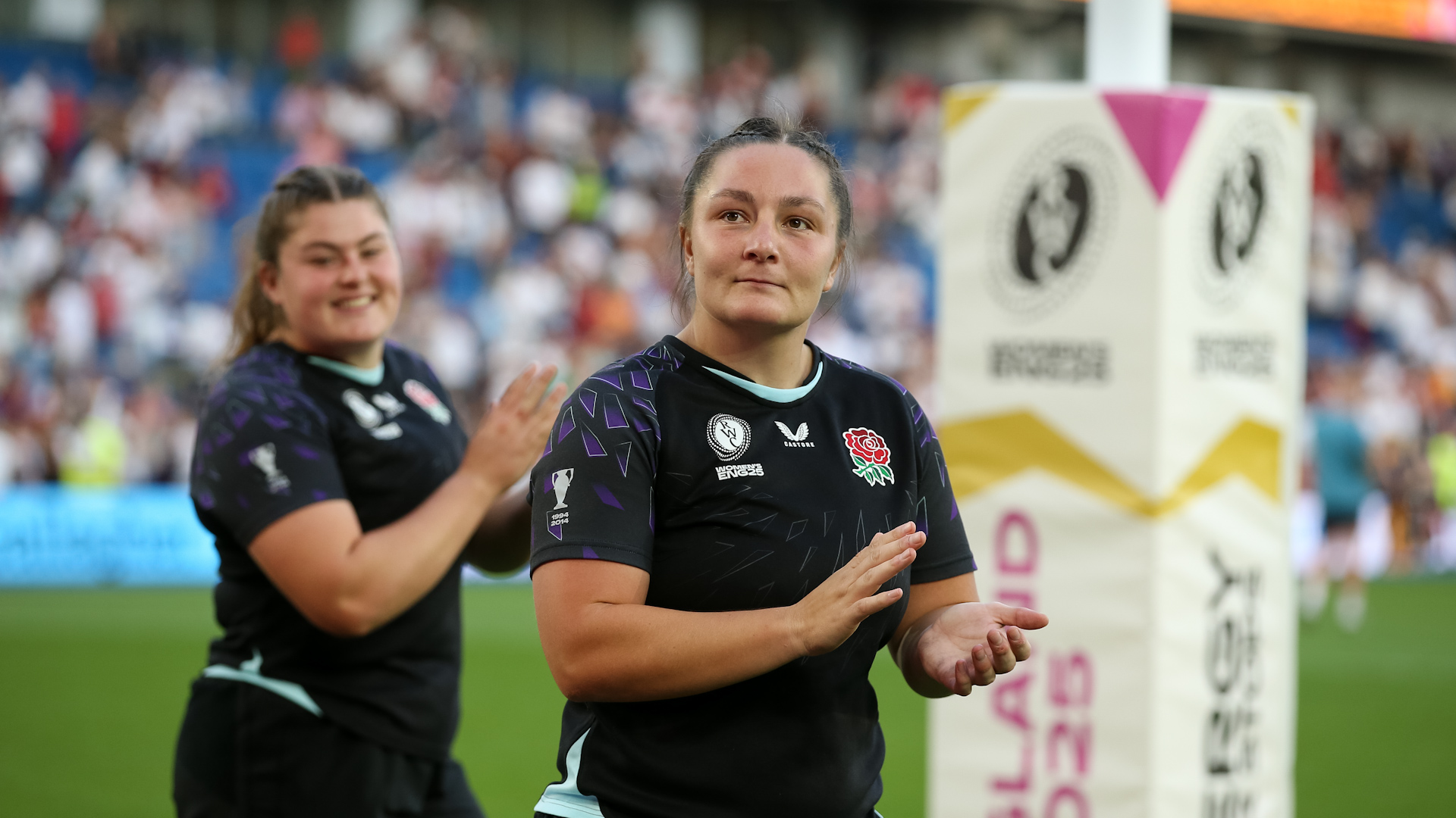 Amy Cokayne celebrating England's win over Australia Credit Alligin Photography Date 06092025.jpg