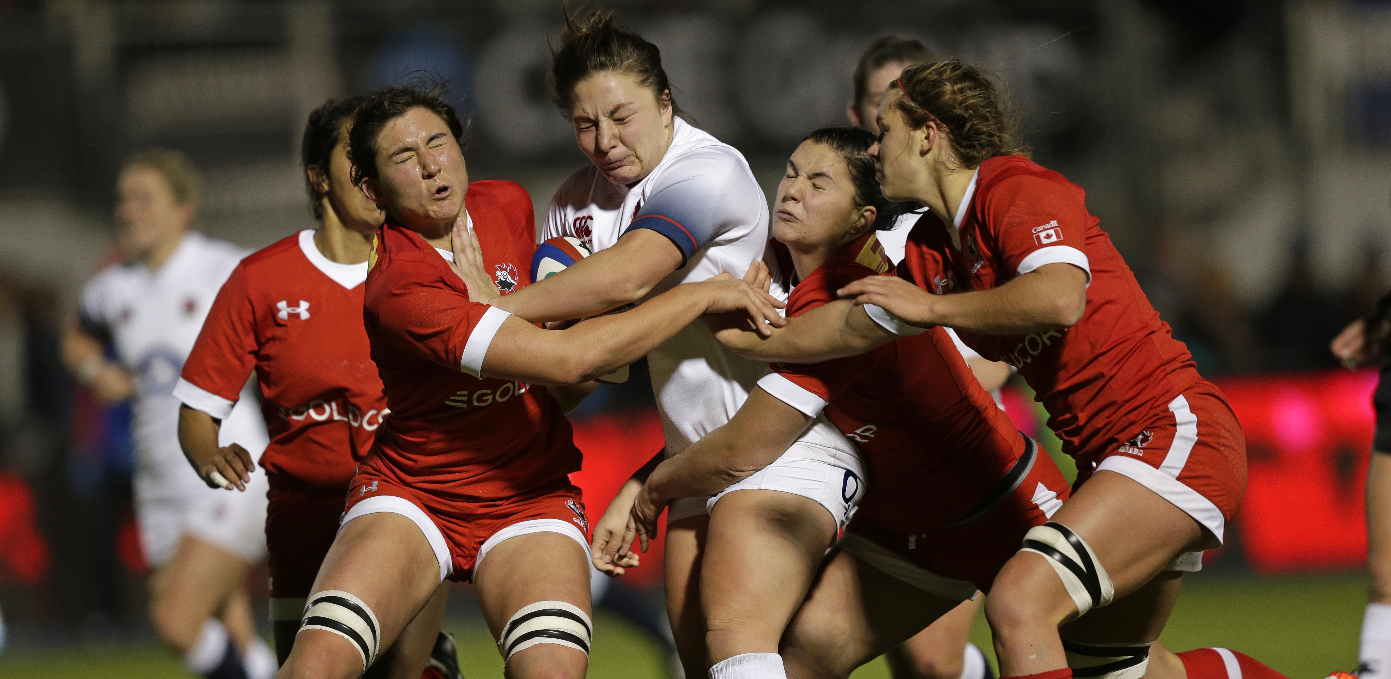 Amy Cokayne for England vs Canada