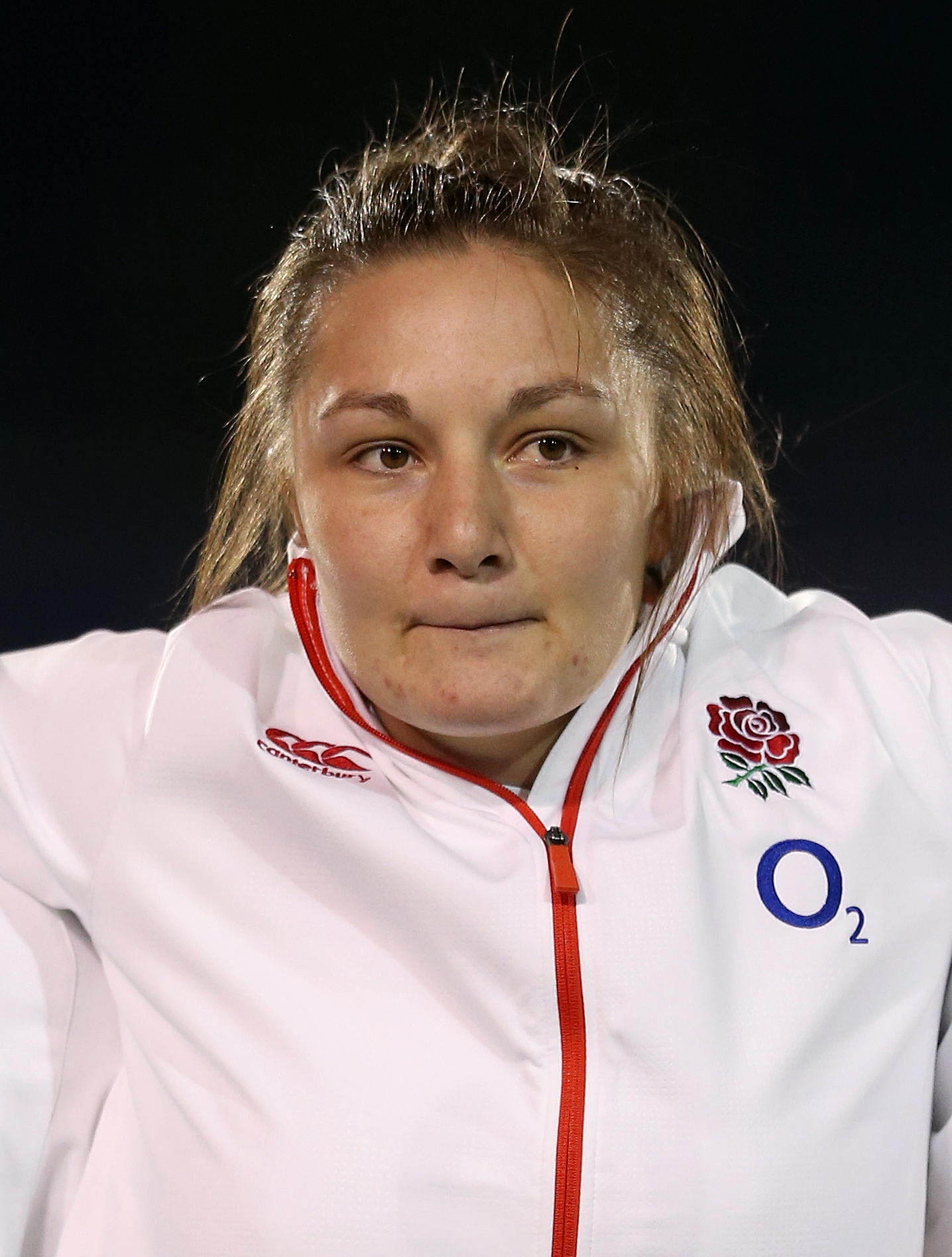Cover image: Library photo of Amy Cokayne playing for England in 2017 (Picture: PA).