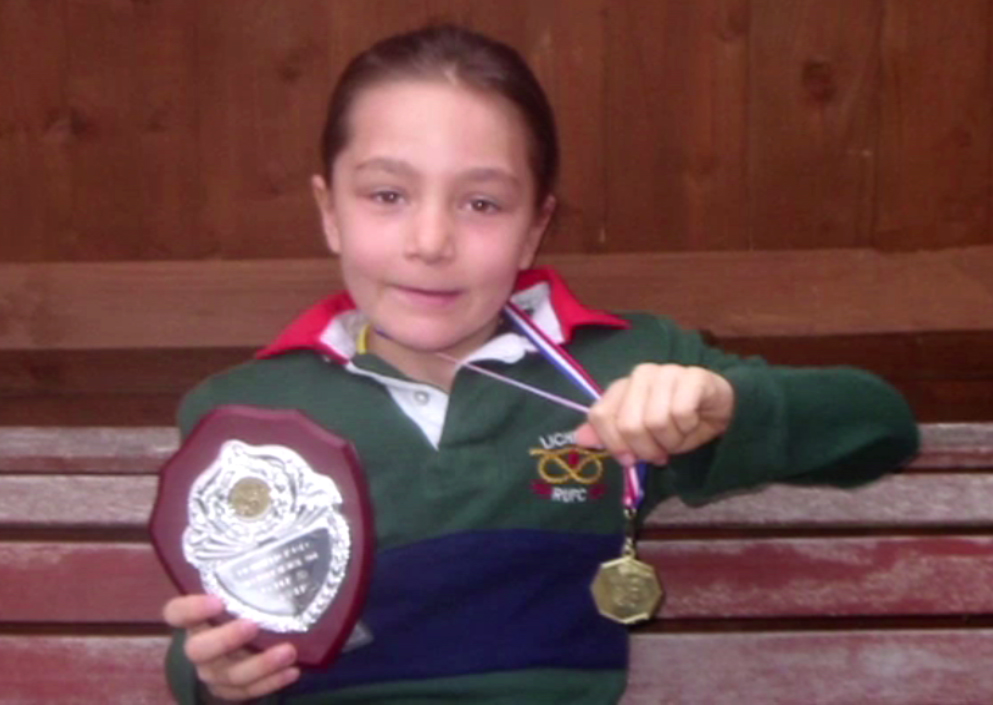 Amy Cokayne shines at a young age