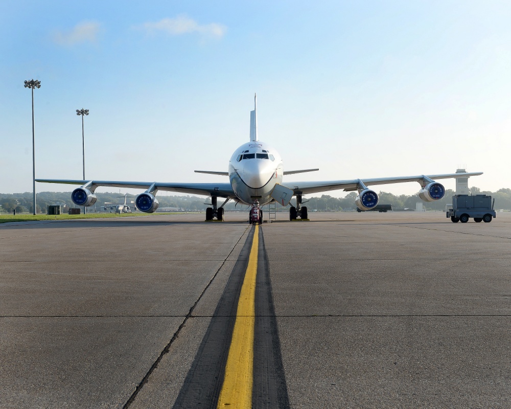 An Open Skies aircraft at a US Air Force base in Nebraska (Picture: US Department of Defense).