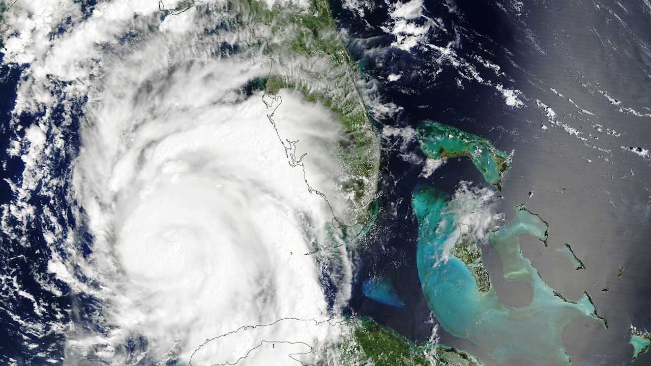 An image from space of Hurricane Idalia captured by NASA (Picture: NASA).