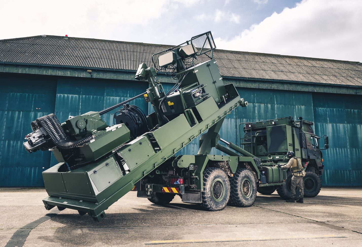 An image of the Terrahawk Paladin defence platform for Ukraine (Picture: MOD).