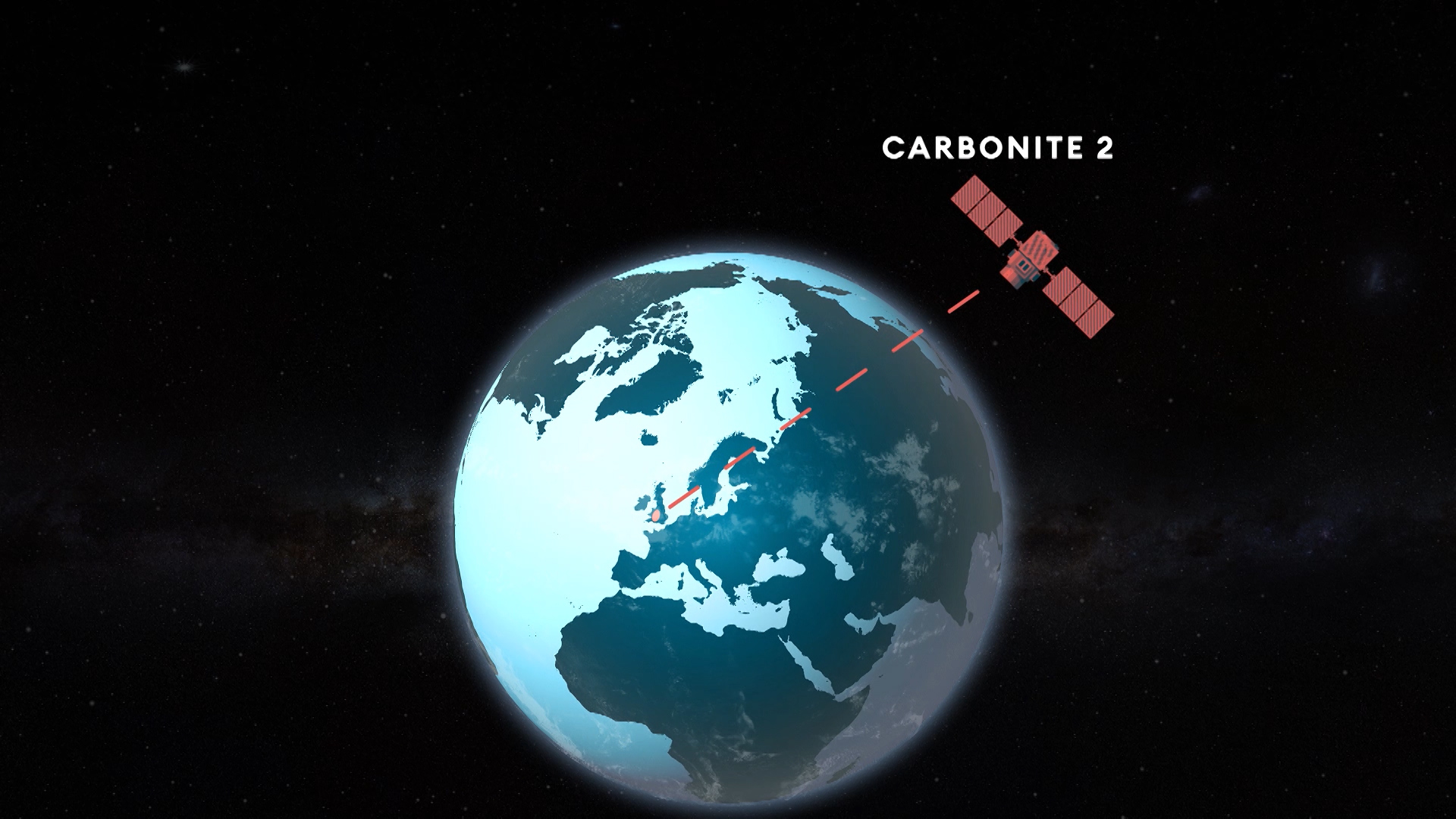 Satellite Carbonite-2 passes over HERMES three times a day.